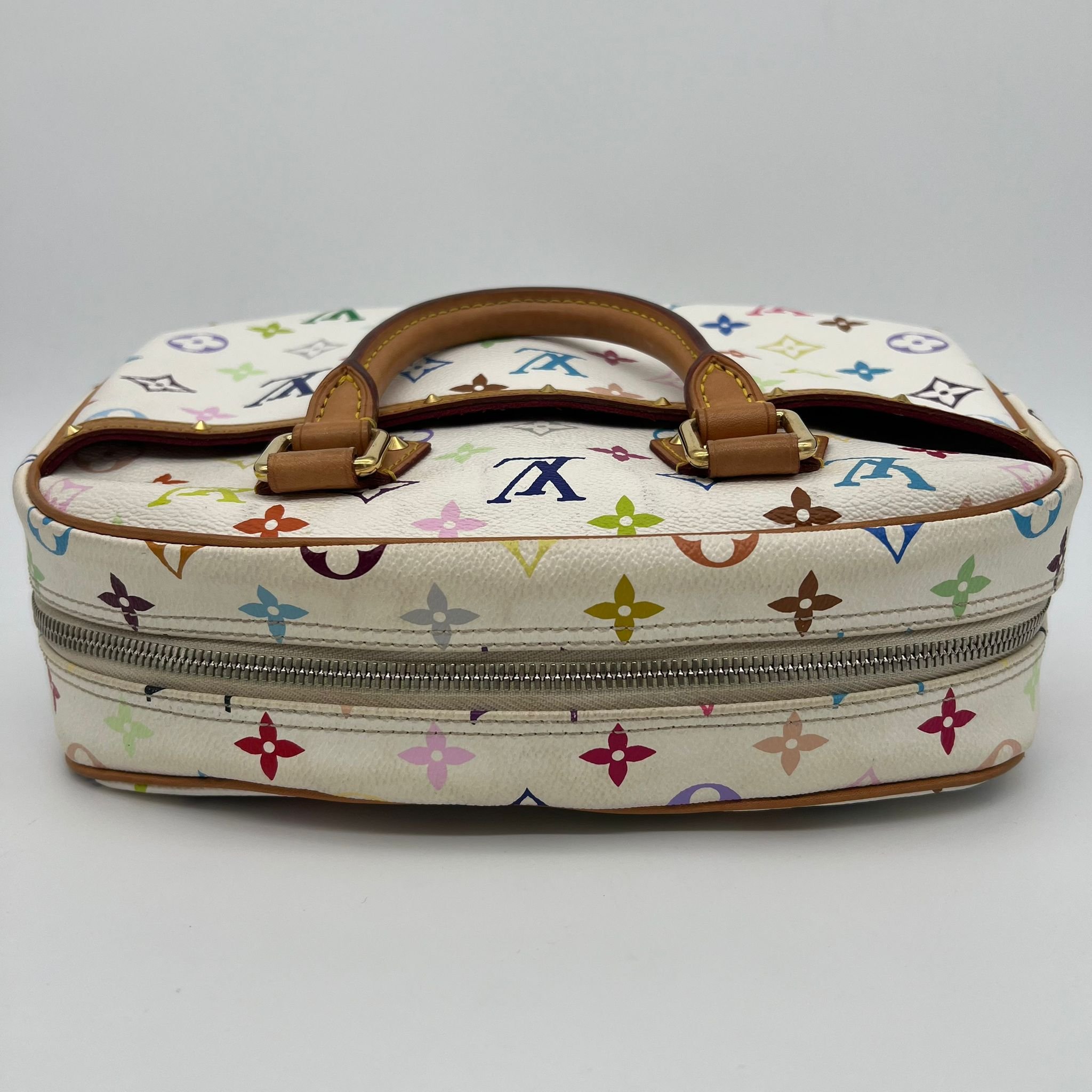 Louis Vuitton x Murakami 2005 Monogram Multicolor Trouville Bag top