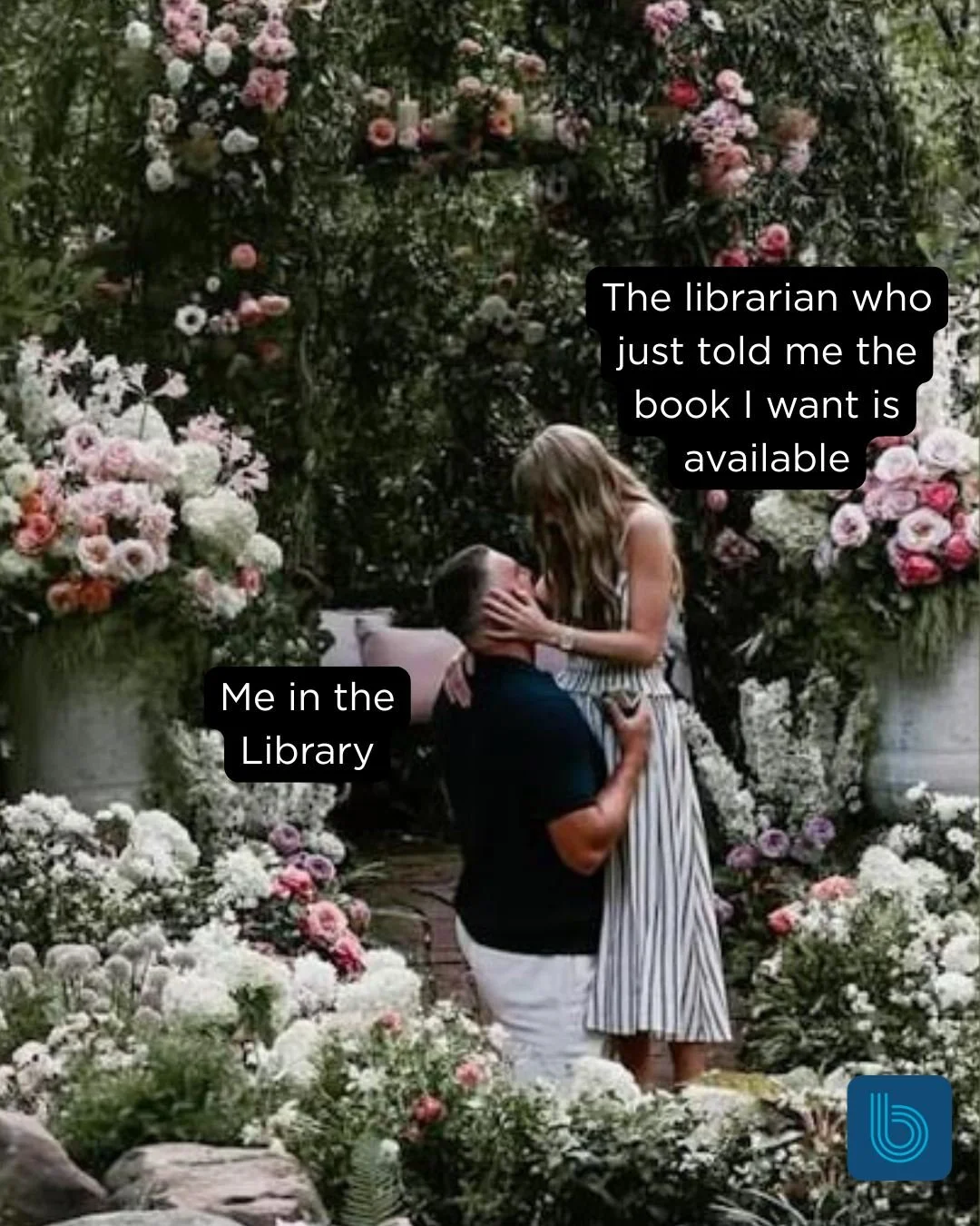 Congrats to Taylor Swift and Travis Kelce (and all the readers out there imagining this exact scenario but with their book boyfriend)

I am willing to propose the any librarian that helps me, thank you for all that you do!

You can get free audio and