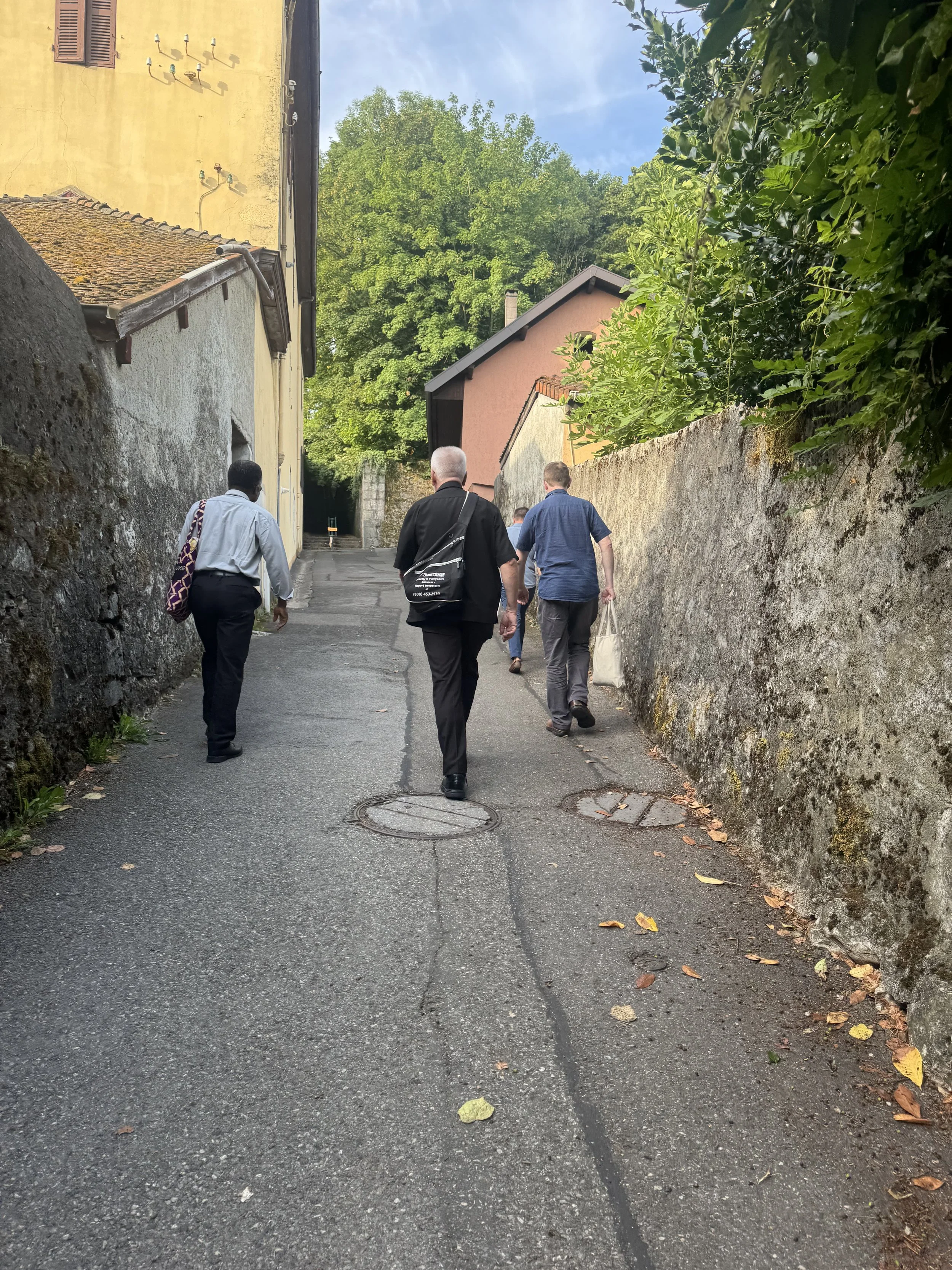 Oblates walking up to the Basilicia for the 150th!