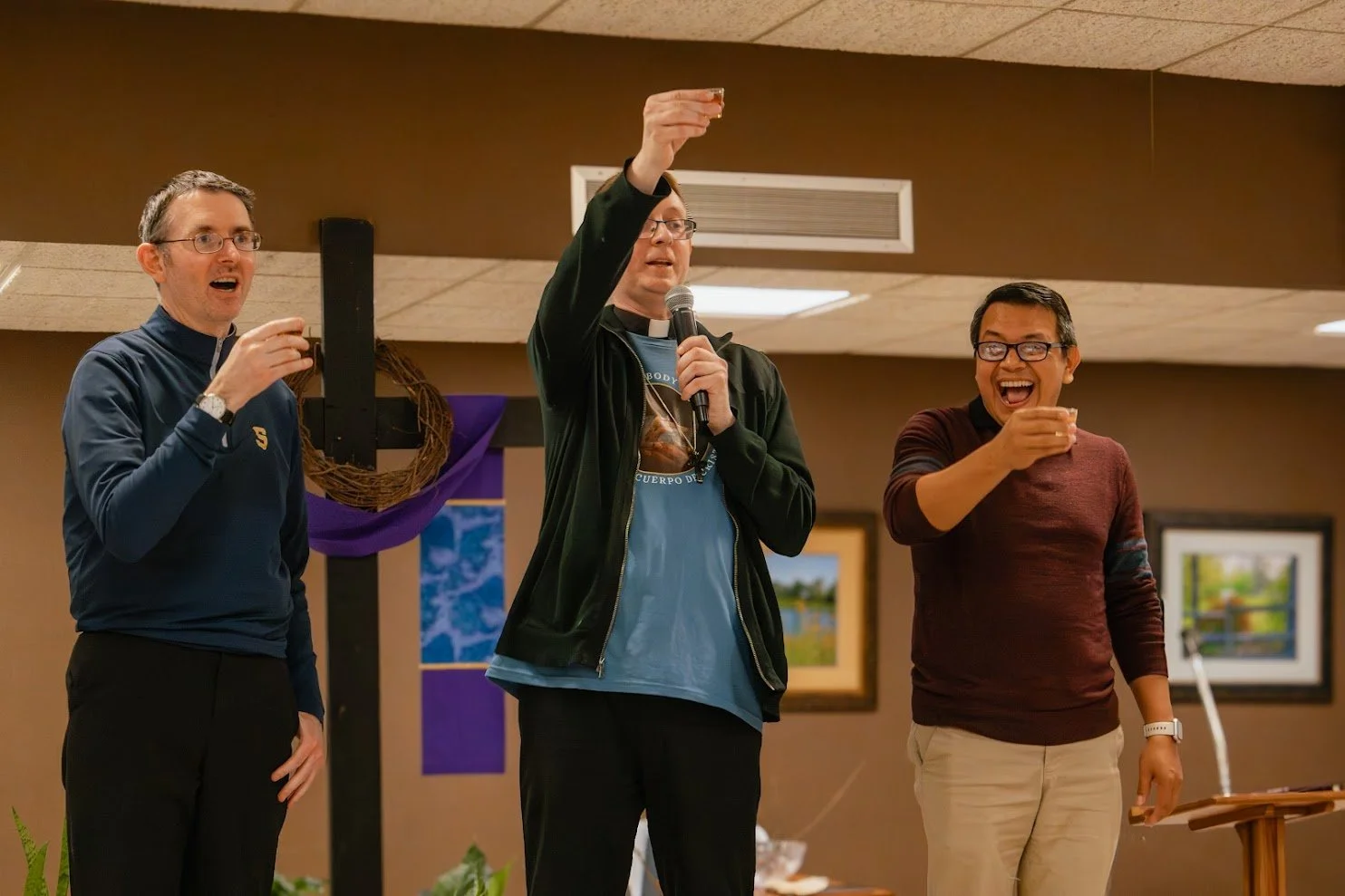 Fr. Brian Zumbrum, Mike Newman, Fr. Erik Jorge.jpg