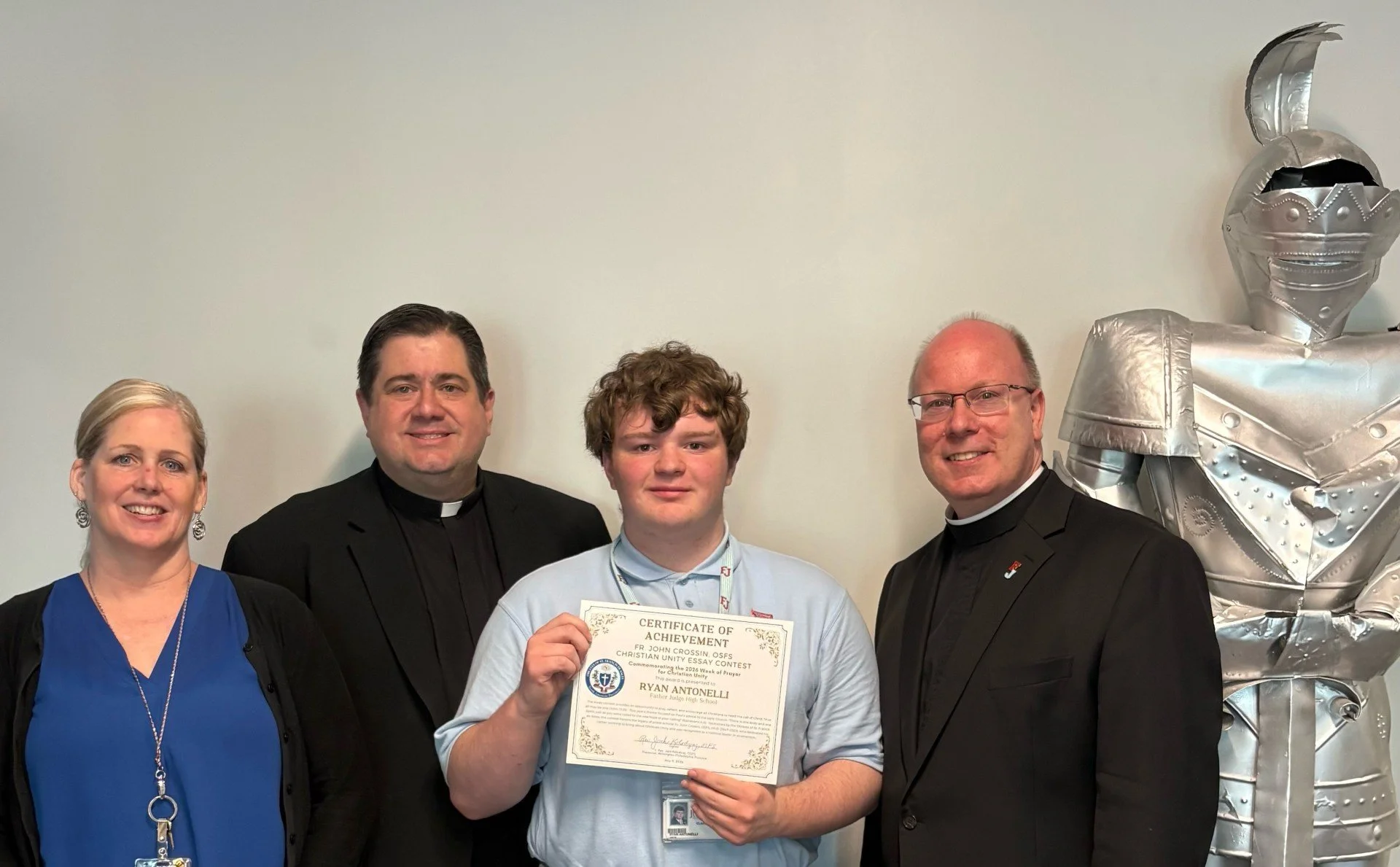Fr. John Crossin, OSFS, Essay Contest Winner!