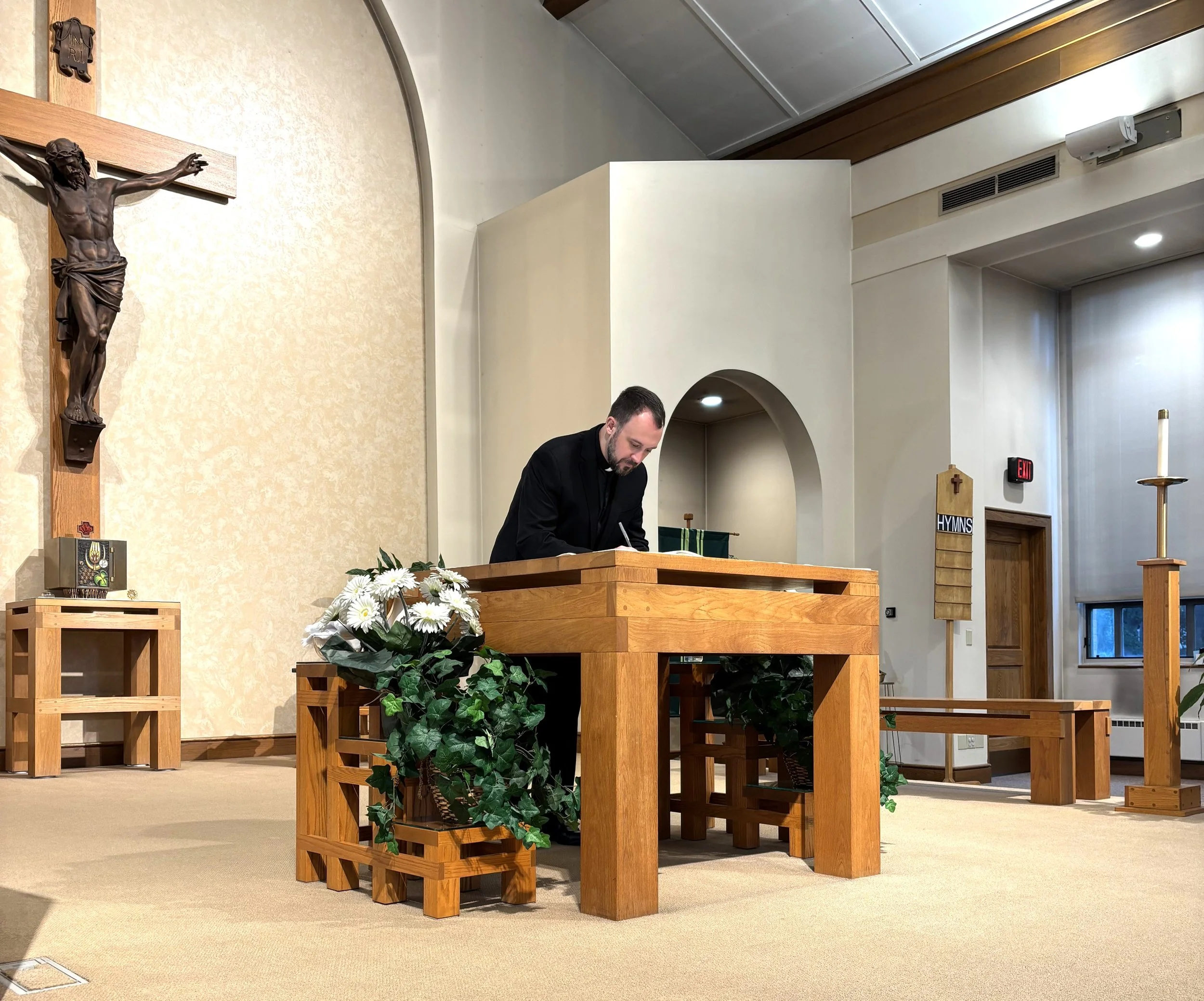Mr. Bill Grebe Received into the Oblate Novitiate