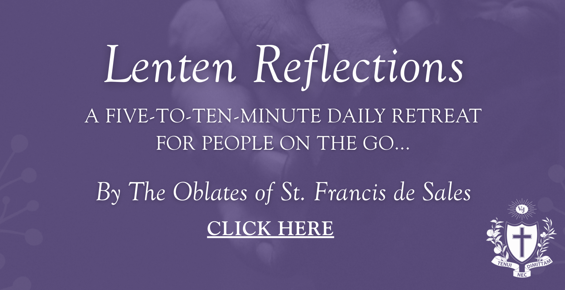 Lenten Reflections - Web Graphic