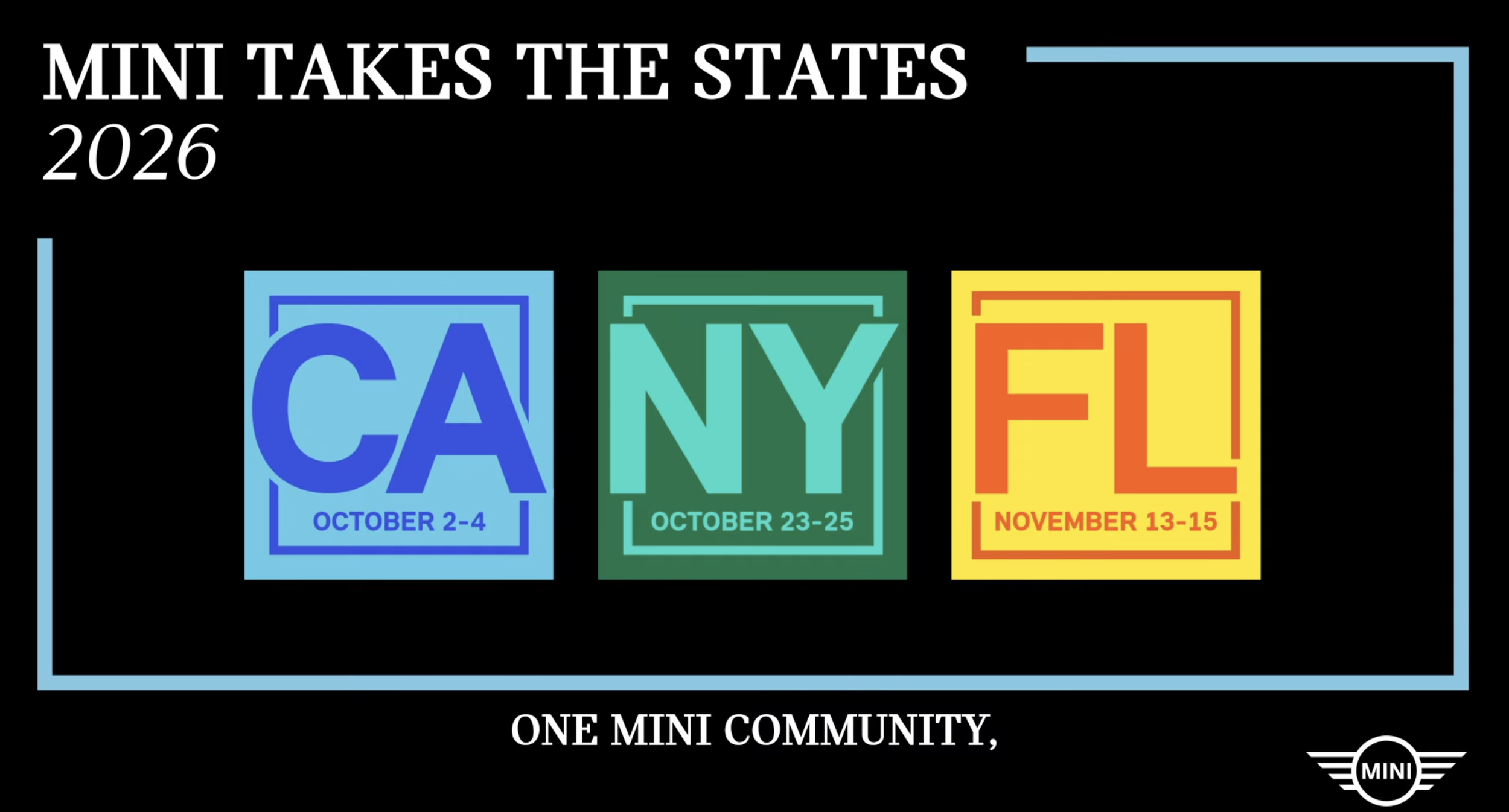 MINI TAKES THE STATES 2026