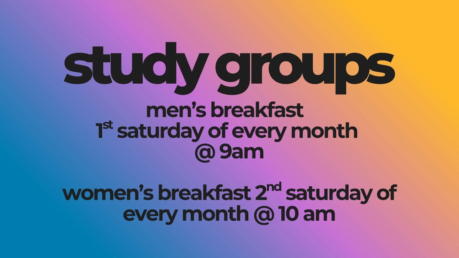 May Men’s Breakfast