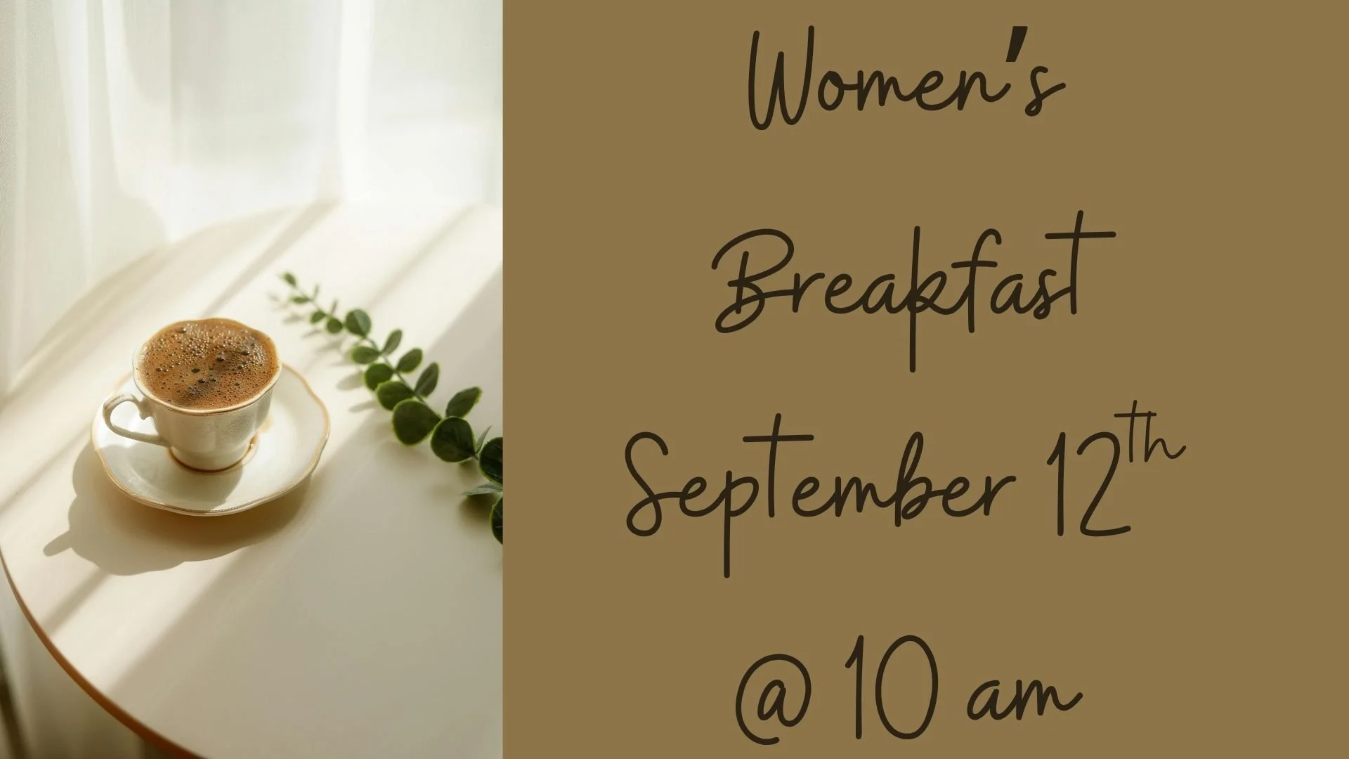 September Women’s breakfast