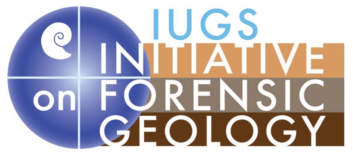 Logo for 'Ugns Initiative on Forensic Geology' with a blue globe on the left and stylized text beside it.