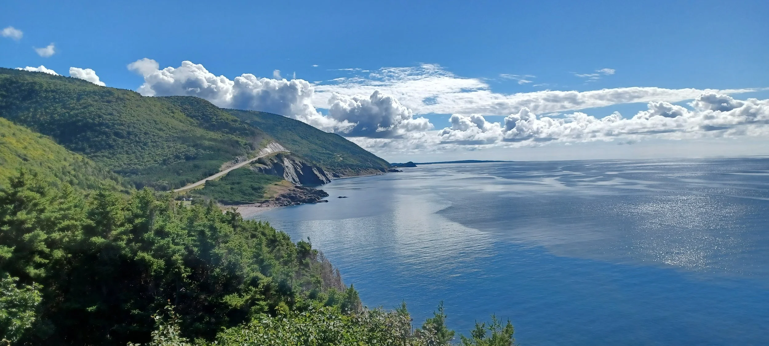 The Cabot Trail in western Cape Breton Island, Nova Scotia.