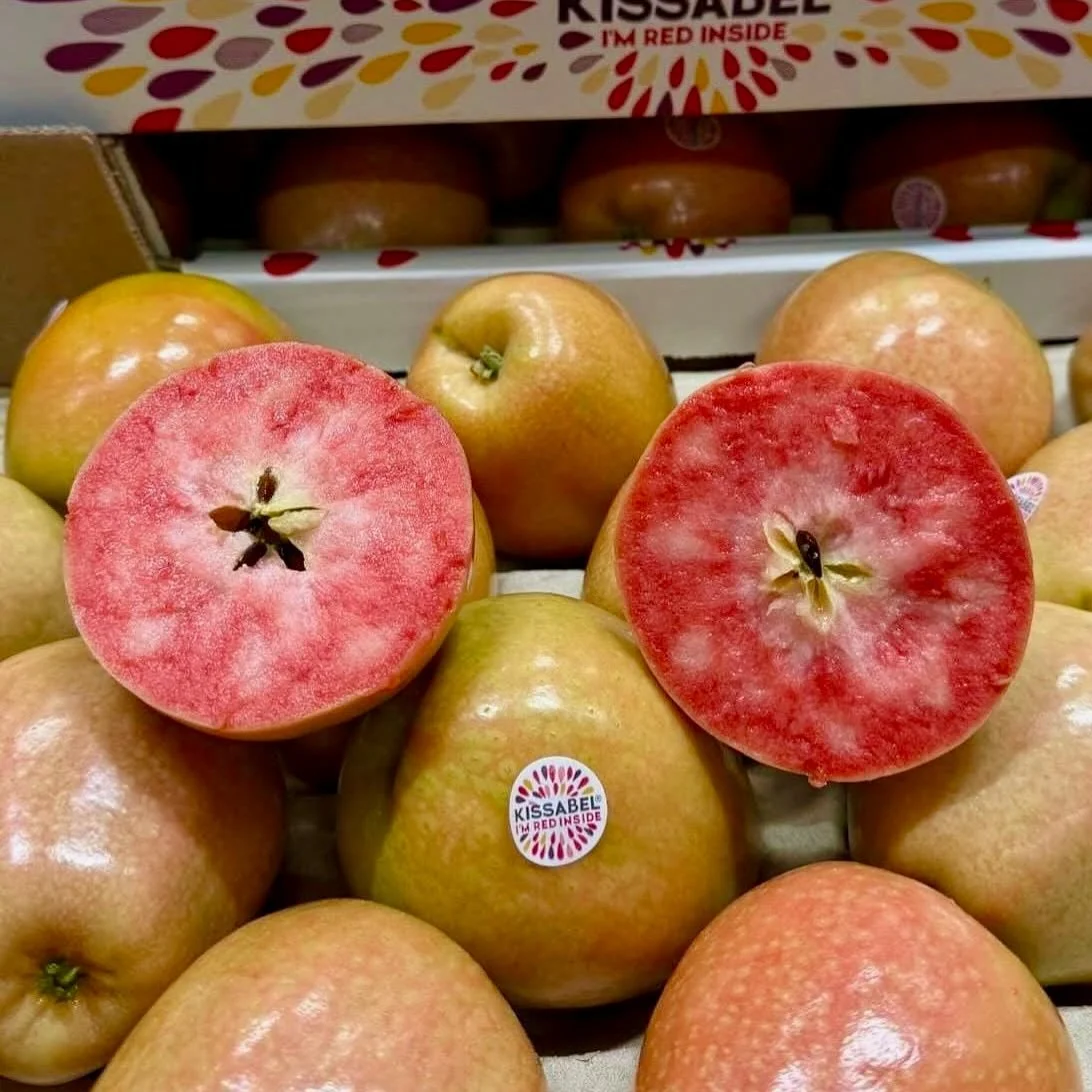 Beautiful red flesh Kissabel apple. Sweet, sour and unique, try some thing different here at the French Garden. 

#frenchpear #instafood #foodphotography #londonrestaurants #londonrestaurant #londonrestaurantguide #londonfood #londonfoodie #londonfoo