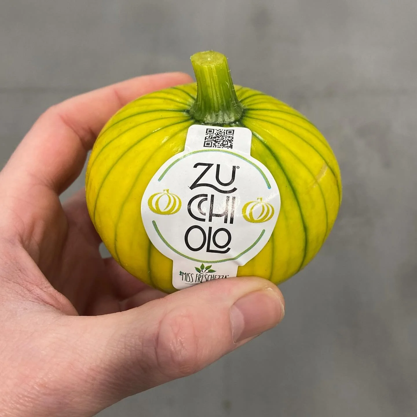 Zuchiolo fresh in from Italy. A delicious new cross between a courgette and cucumber. They can be eaten crisp and raw like a cucumber or cooked to be tender like zucchini. 

A beautiful new development from Italy. 

Beautiful new produce can always b