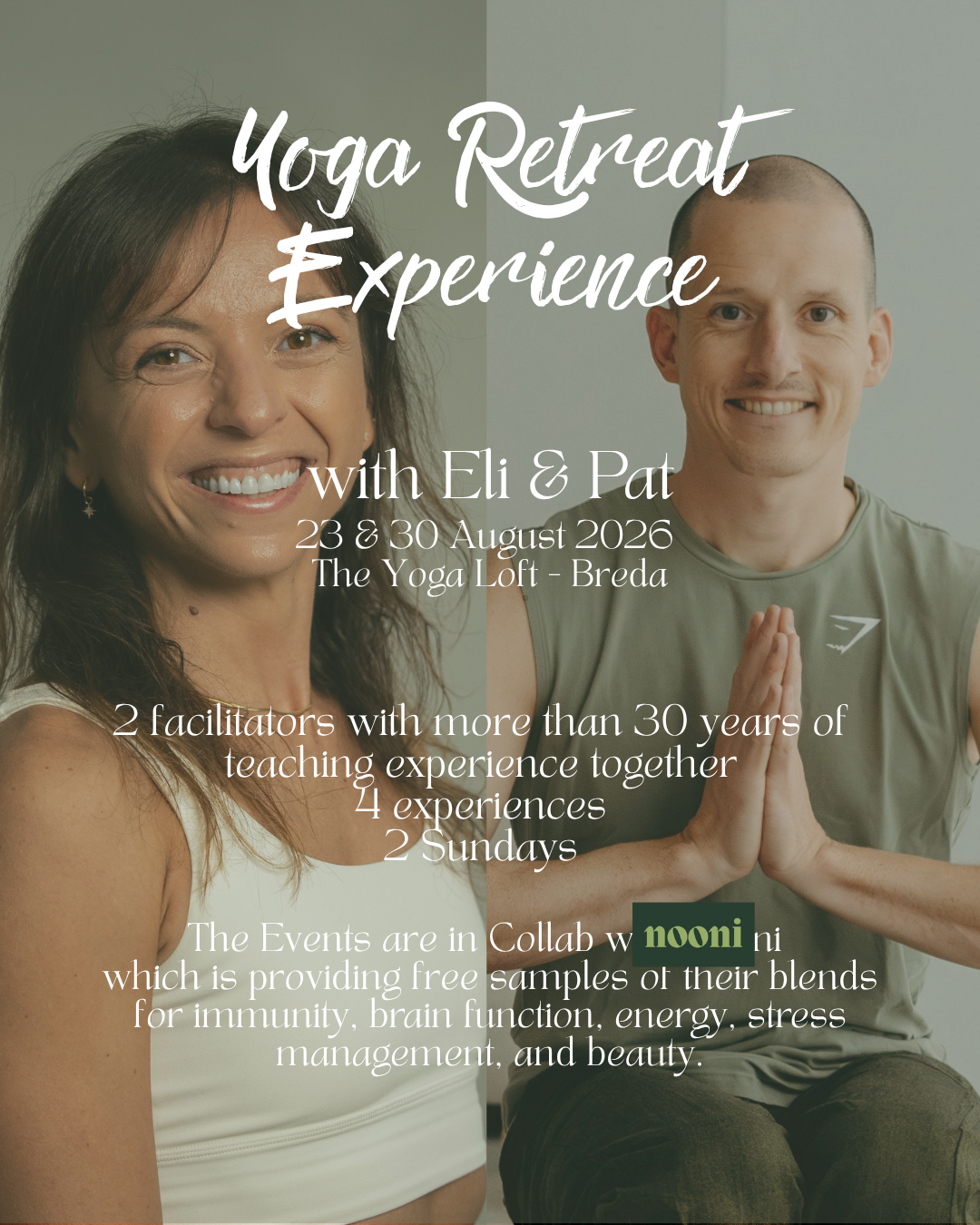 Unique Ticket: Yoga Retreat Experience – August 23 & 30 with Eli & Pat!
