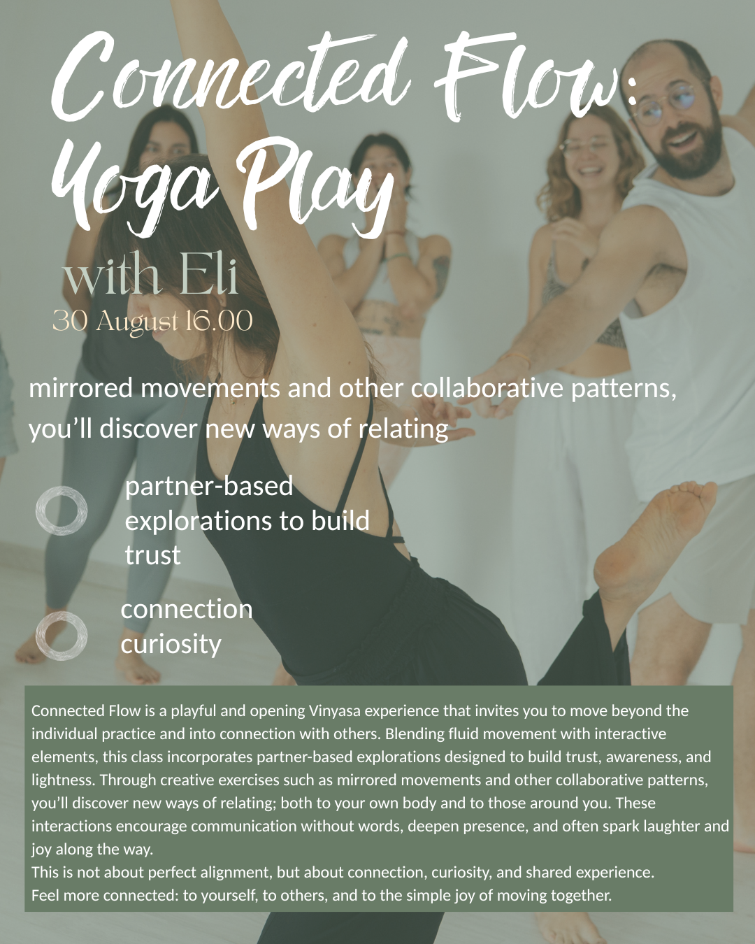 Connected Flow: Yoga Play & Kirtan with Eli & Jorge
