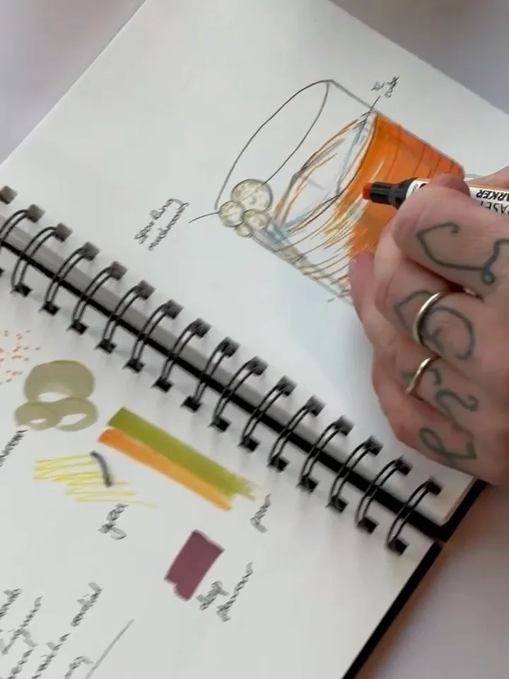 A new season, a new drinks menu in the making.

Behind the scenes with our Head Mixologist, exploring seasonal ingredients, experimenting with unexpected flavour combinations and bringing initial sketches to life.

This season, we&rsquo;ve been exper