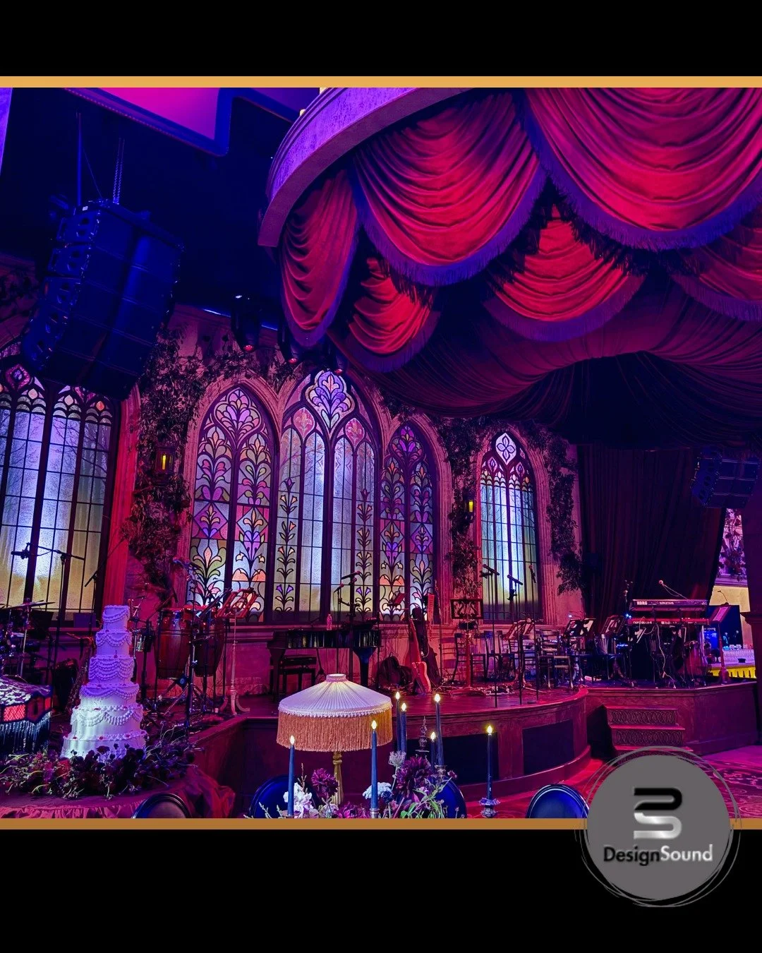 👻🎃Getting into the Halloween spirit...Nothing says it better than a Gothic inspired wedding. Our Design Sound team of ghouls, including Davis Jones @prosoundjones  Pablo Cesar @prosoundpablo, and James Buckey @buckeyjames, provided invaluable suppo