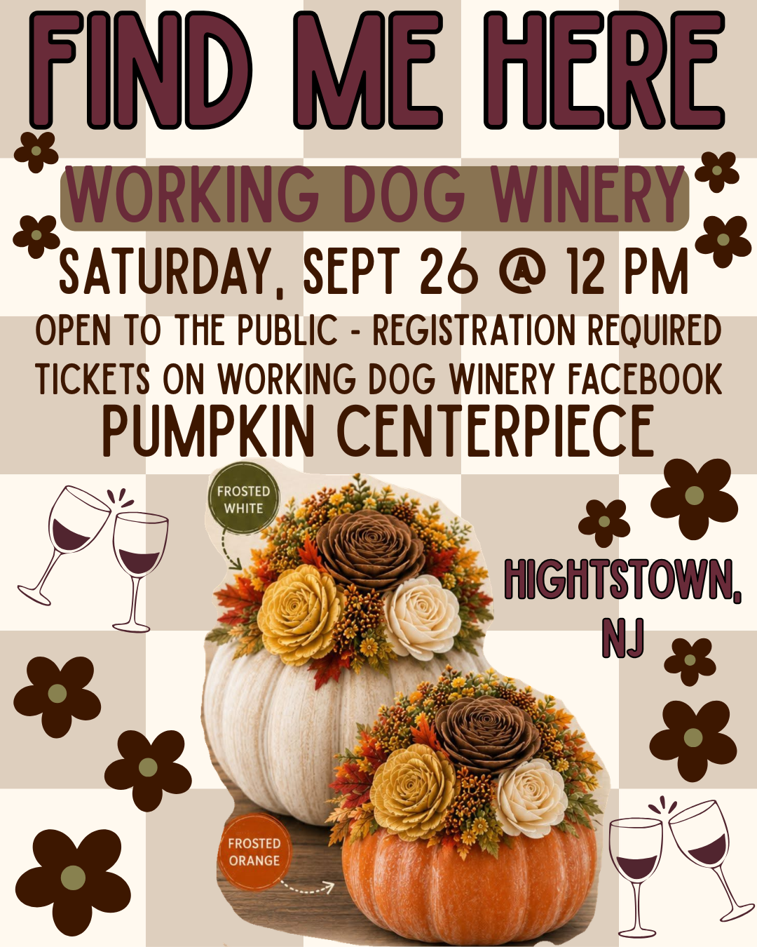Pumpkin Centerpiece - Working Dog Winery