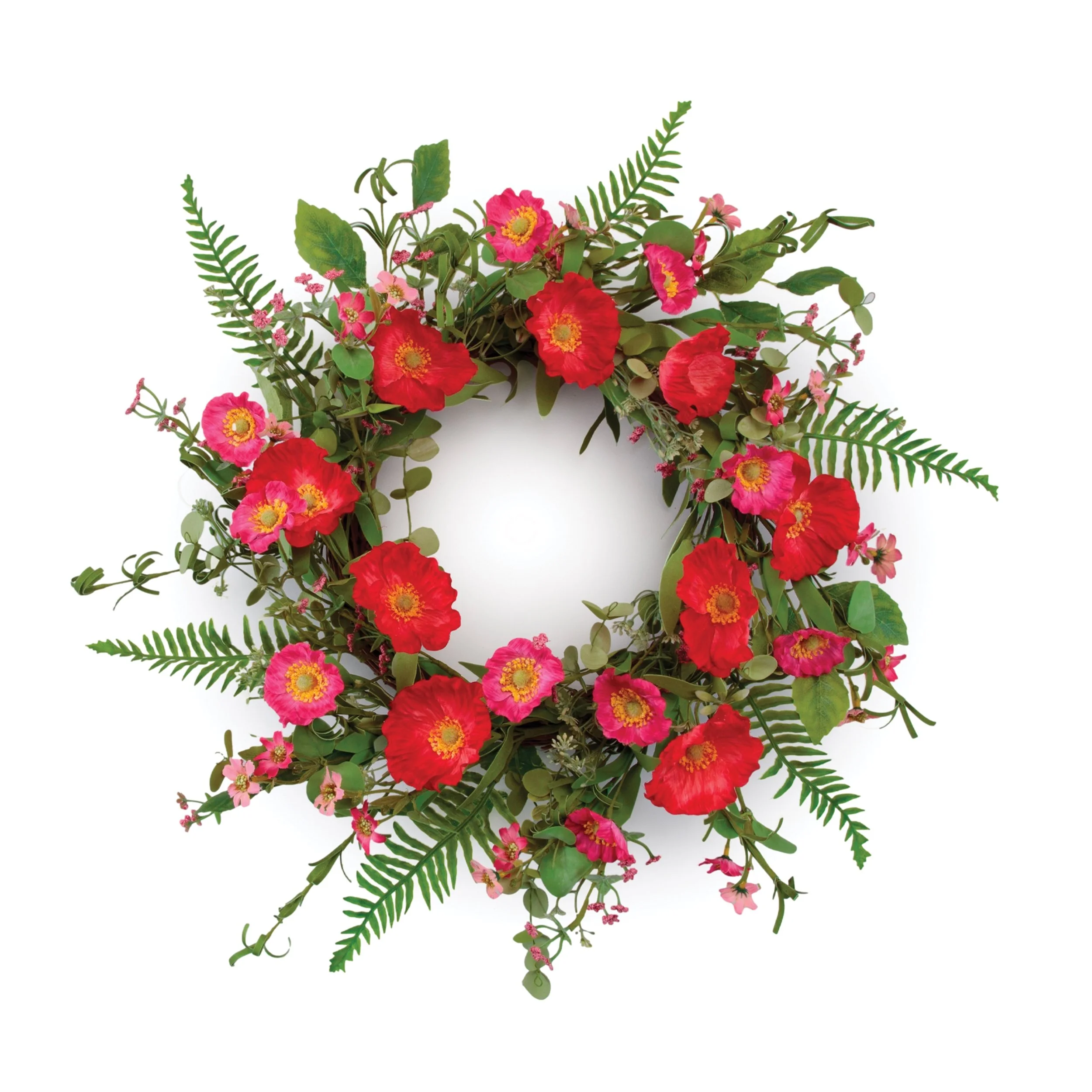 mixed-poppy-floral-wreath-22-inch-lifestyle-image-with-person.jpg