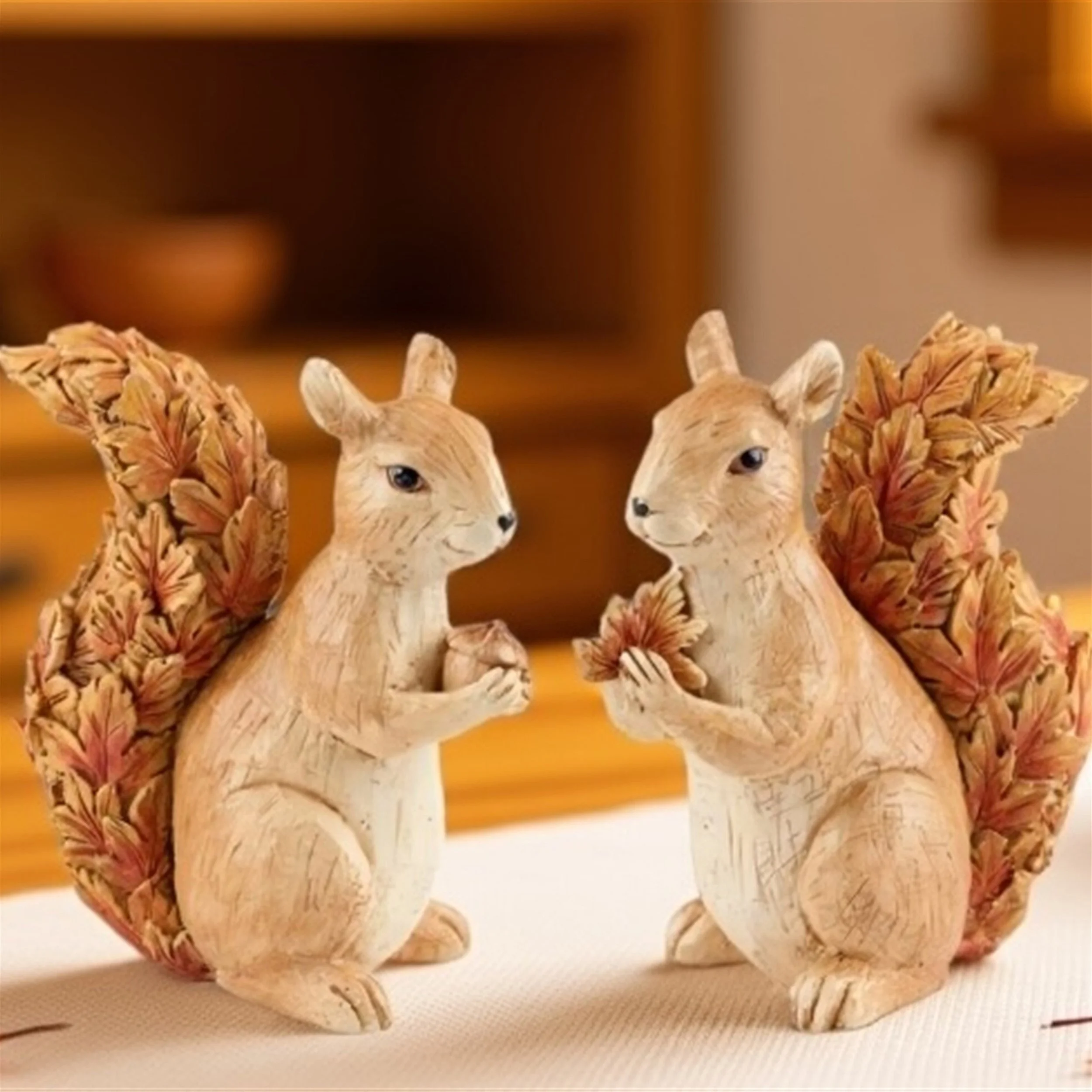 Woodland Squirrel Figurines (Set of 2)