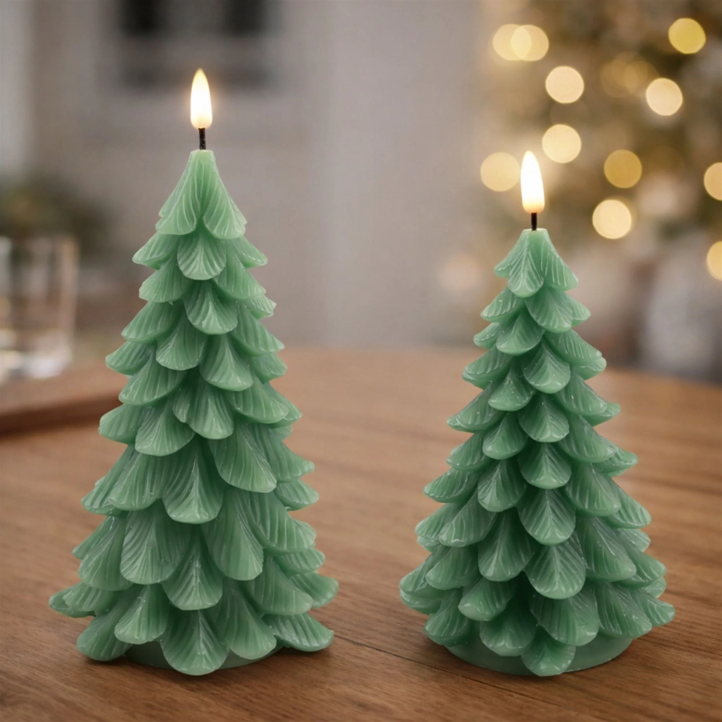 LED Pine Tree Candle (Set of 2)