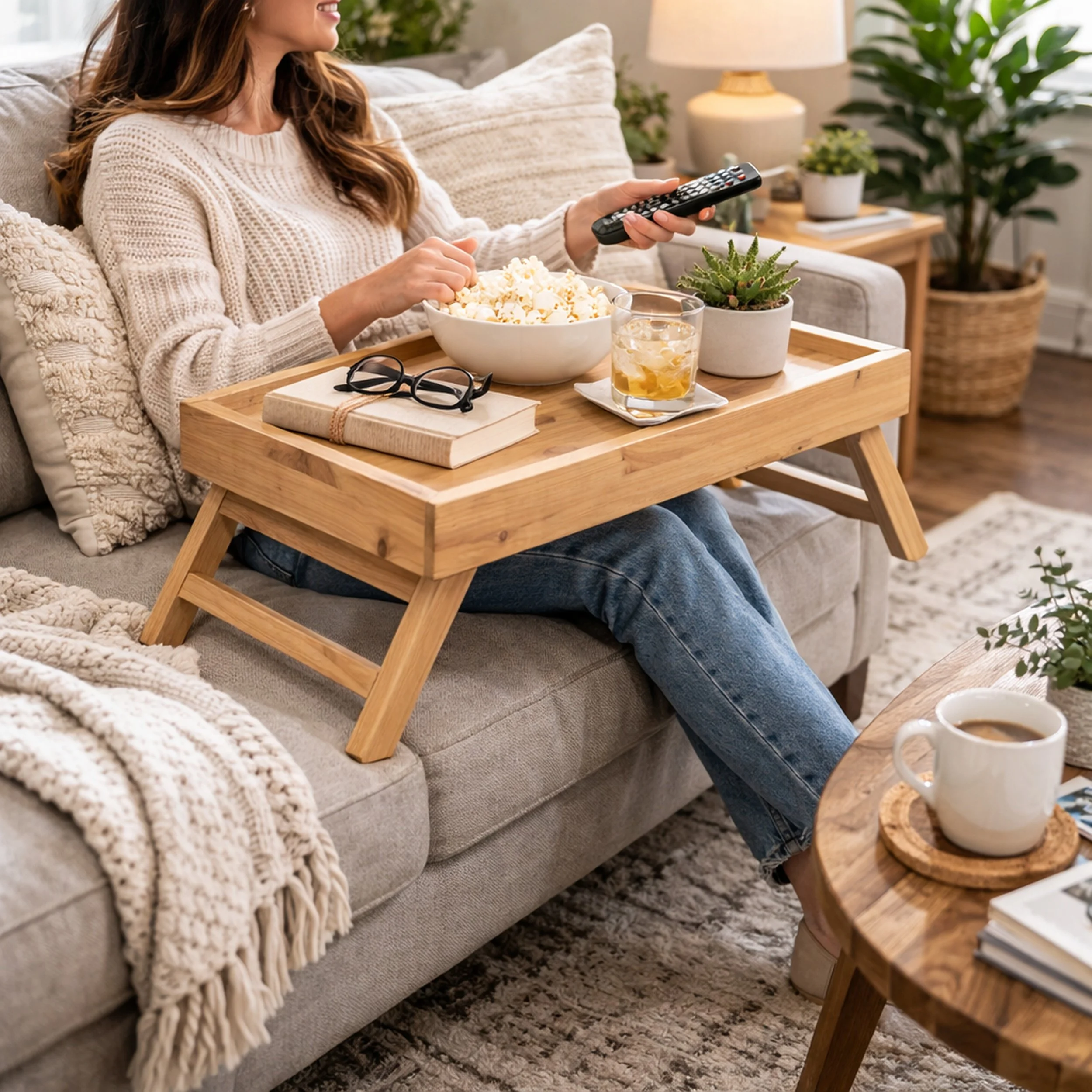 The Cozy Carryall Tray Table