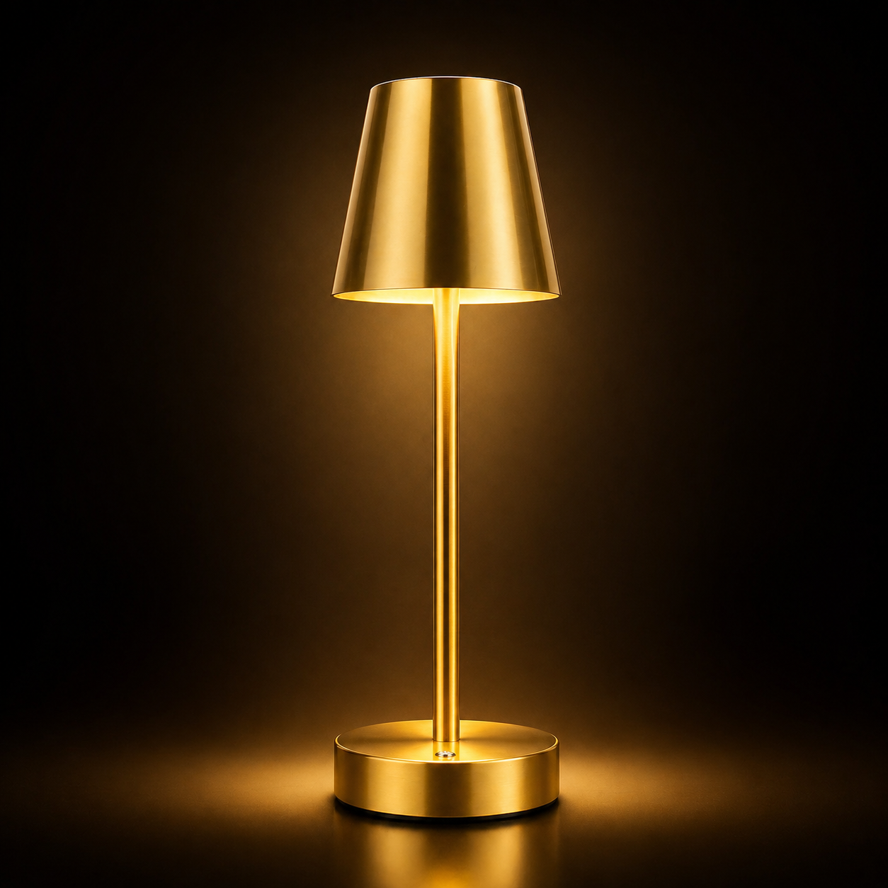 Gold Touch Table Lamp – Dimmable, Cordless & USB Rechargeable