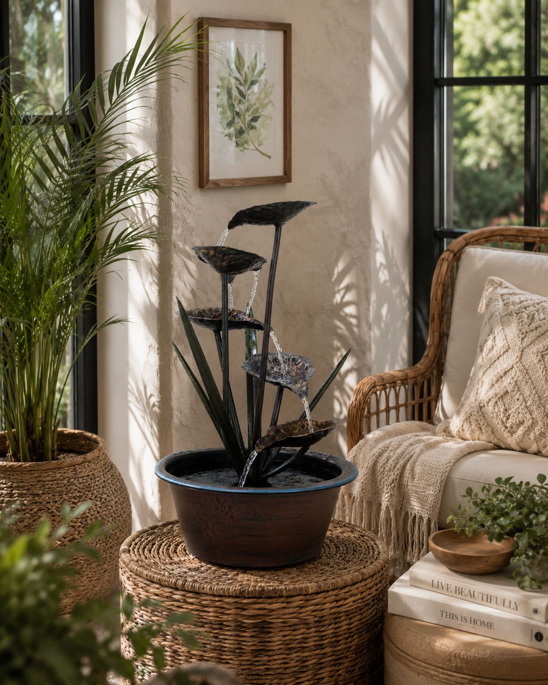 bronze-lotus-leaf-fountain-modern-organic-luxury-home.jpg