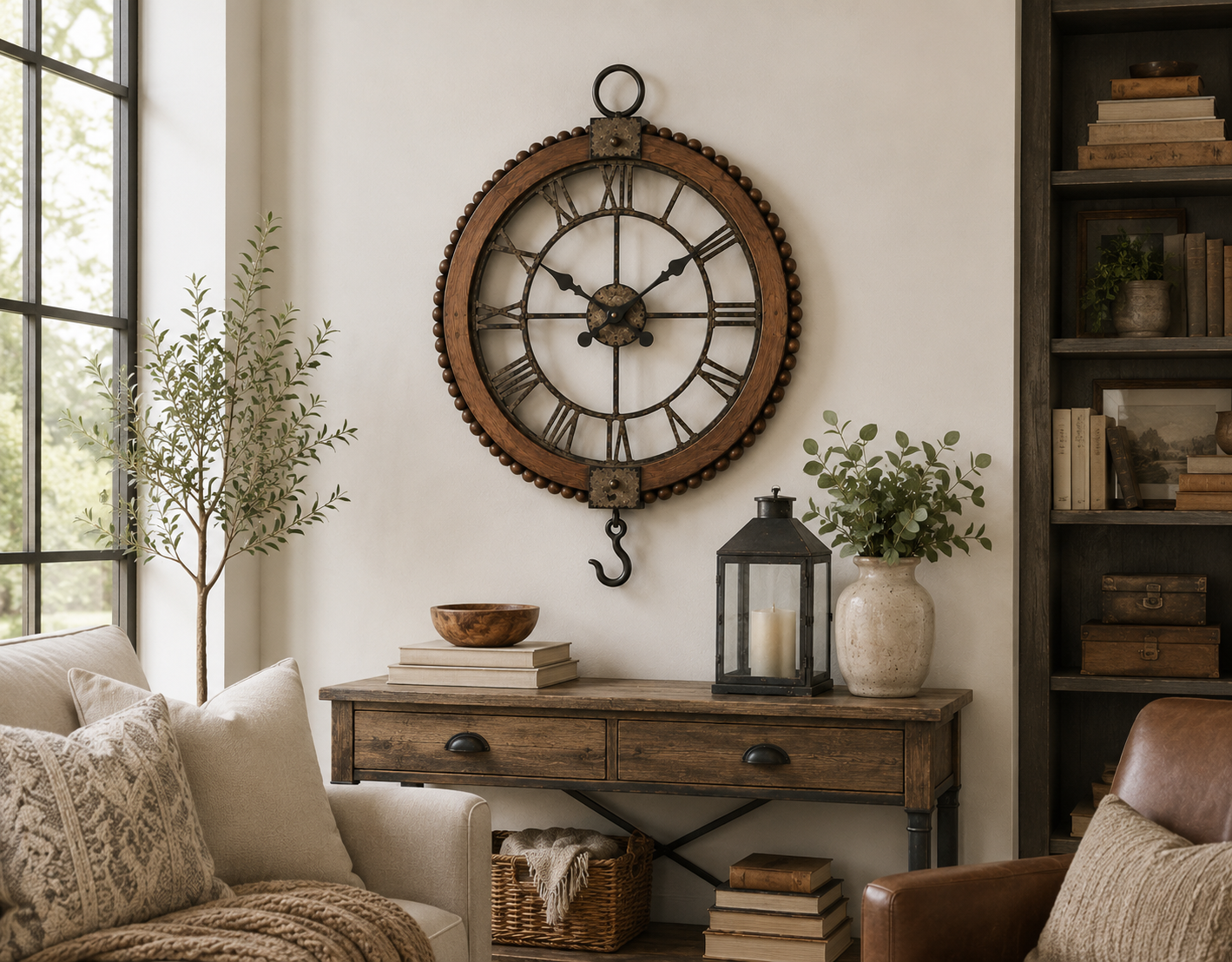 foundry-hook-industrial-wall-clock-rustic-living-room.jpg