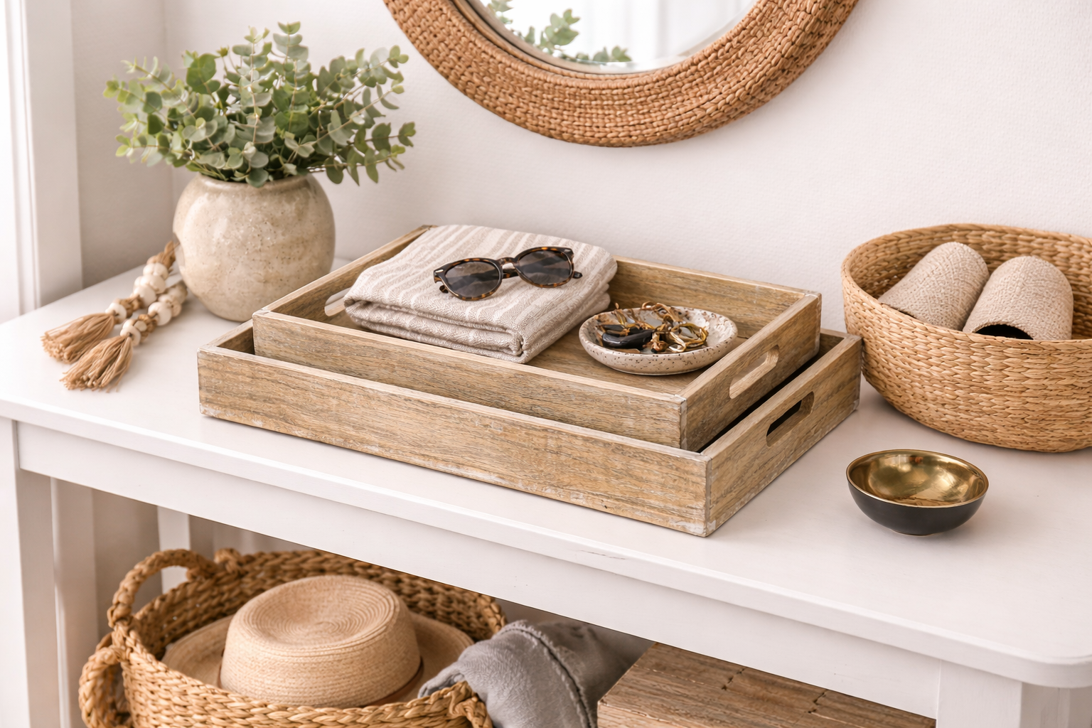 Mango Wood Nested Trays