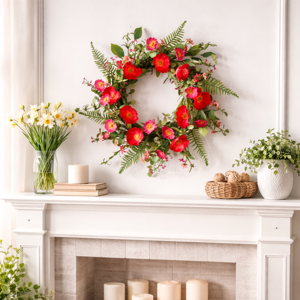 mixed-poppy-floral-wreath-22-inch-lifestyle-image-with-person.jpg