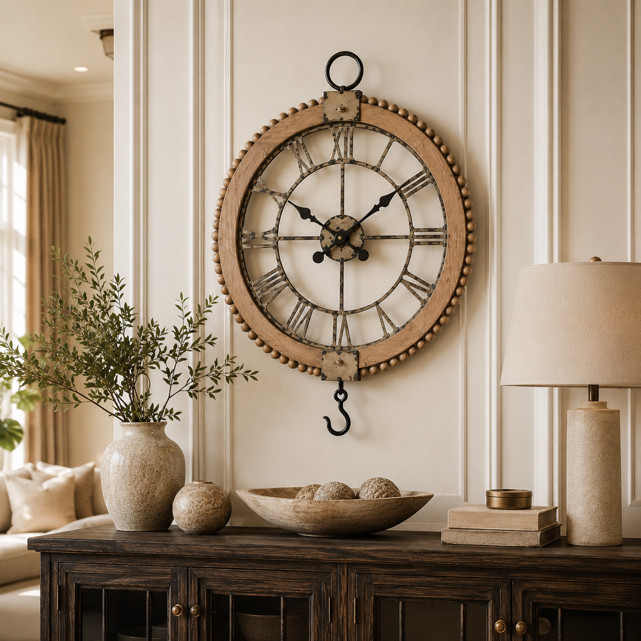 Heritage Beaded Wall Clock