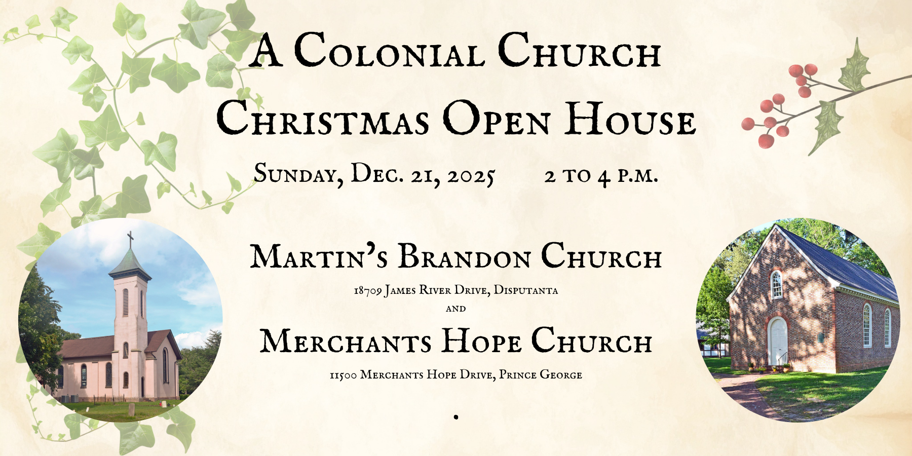 Colonial Church Christmas Open House