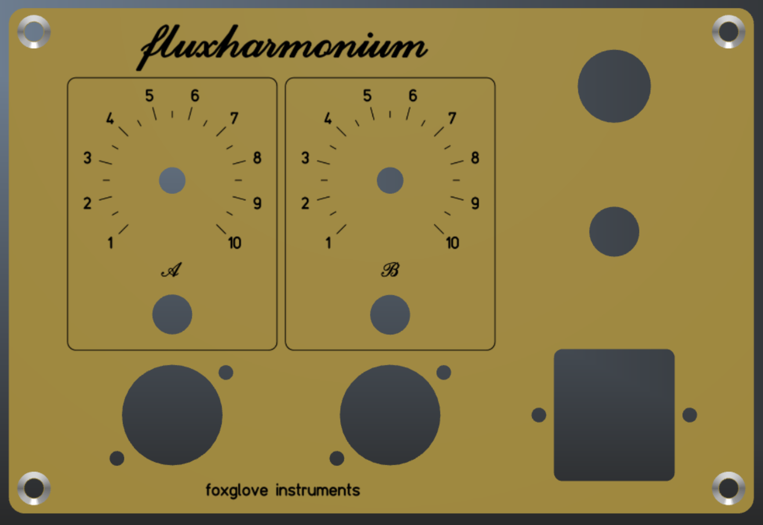 fluxharmonium - control panel