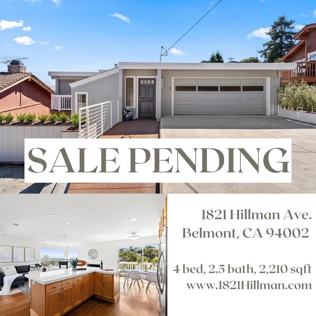 Excited to share that 1821 Hillman in Belmont is officially PENDING. So happy for my sellers and thrilled for the new family that gets to raise their kids in this beautiful home. 🏡