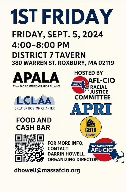 1st Friday Community Gathering – September 5th at District 7 Tavern
