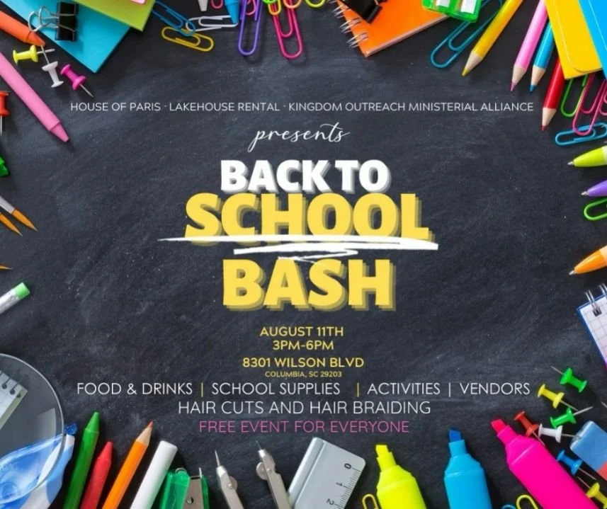 Back to School Bash with House of Paris, Lakehouse Rental and Kingdom Outreach Ministerial Alliance!