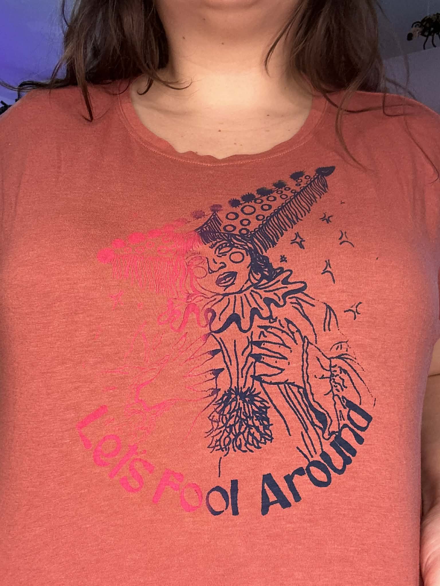 Rust Thrifted Fool's Journey Shirt