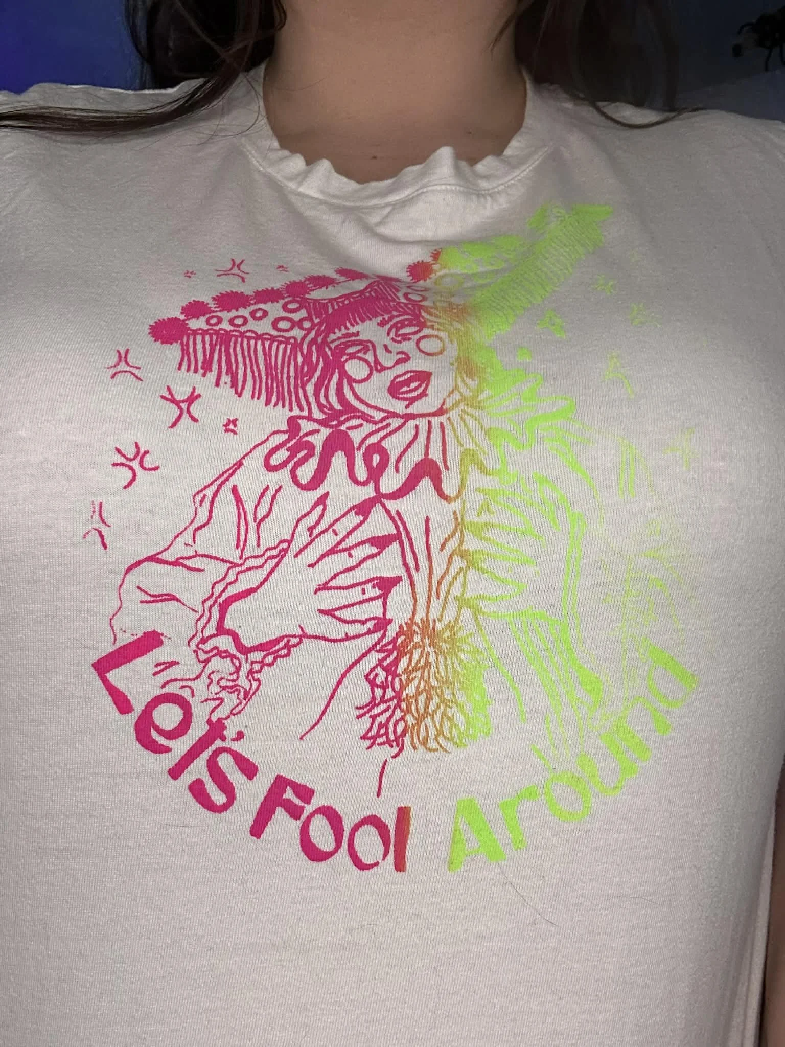 Thrifted White Fool's Journey Shirt