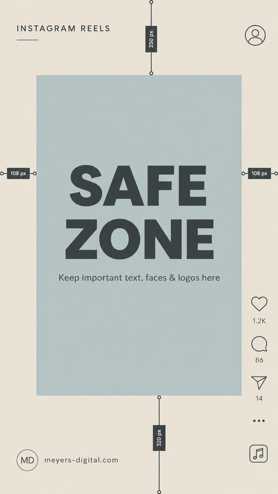 Instagram Reel Safe Zone Template