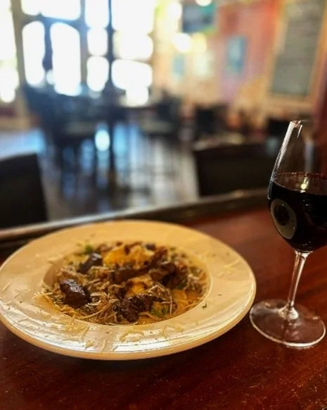 Beef Strpganoff & cabernet
