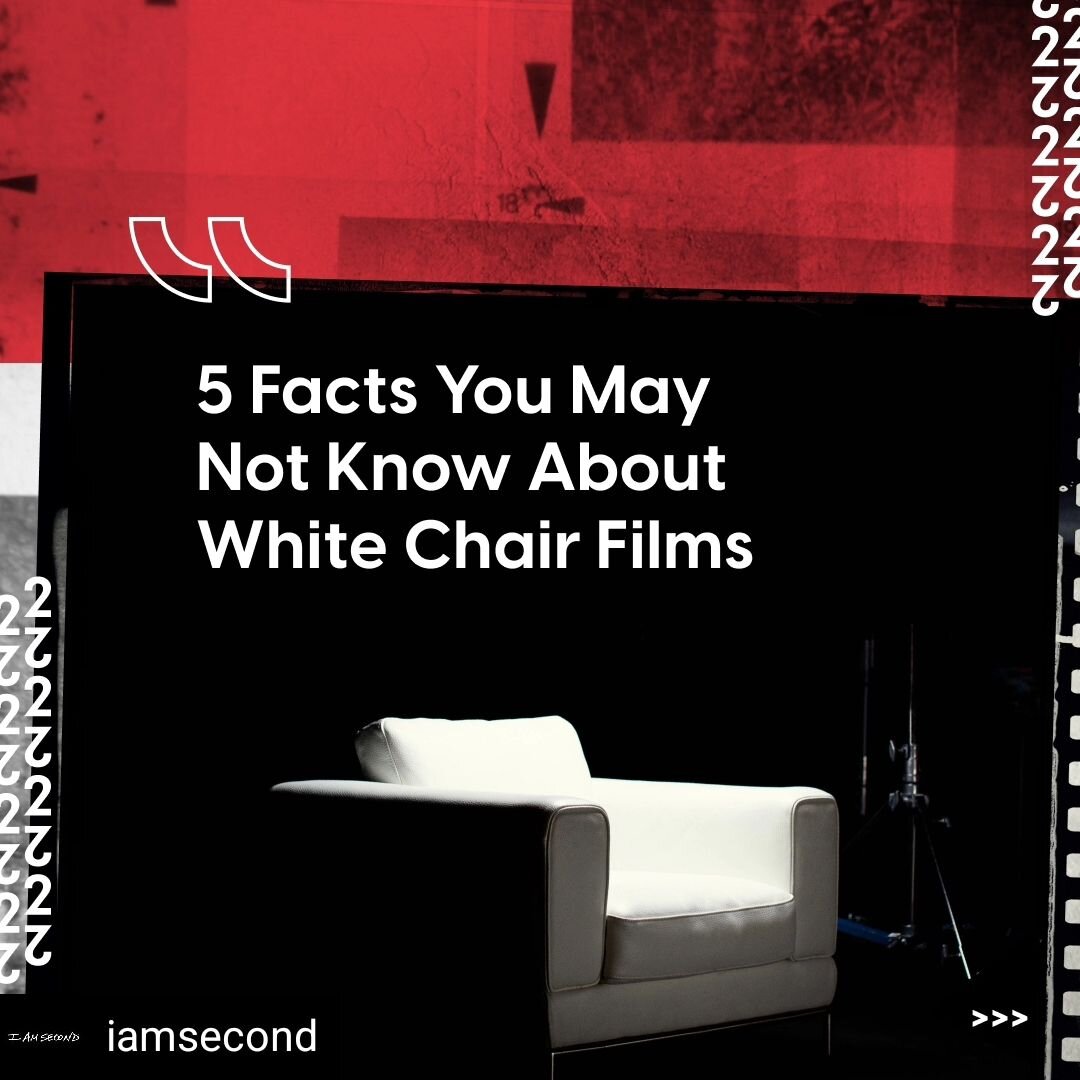 Many people have made their own versions of our @iamsecond White Chair Films since we released the first one 15 years ago. 

But did you know these 5 things that make our's unique? SWIPE to find out! #iamsecond #livesecond #iamsecondday