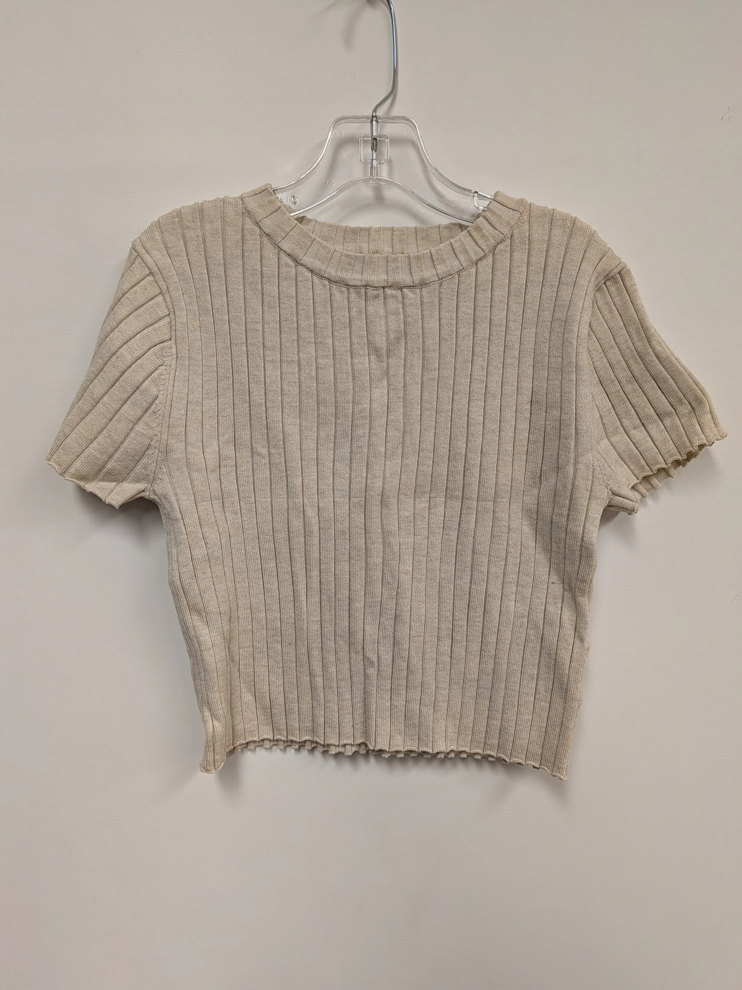 T-shirt en tricot beige, H&M, 10-12 ans (150/176cm)