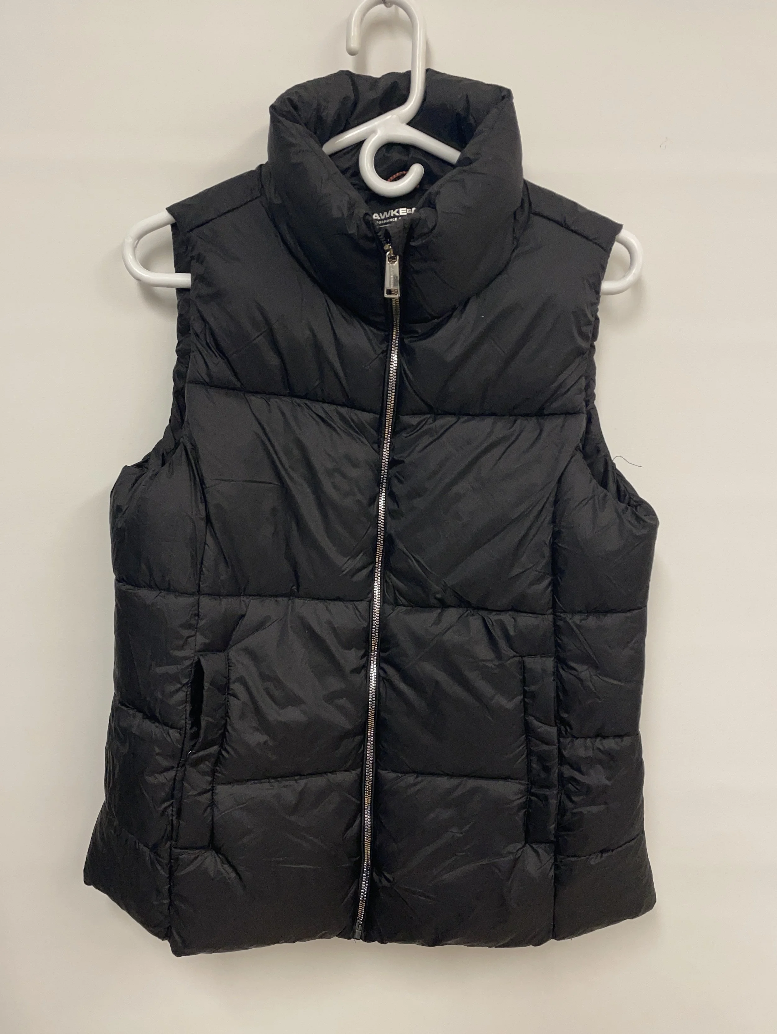 Veste noire doublée sans manches, HAMWKE & CO, M.