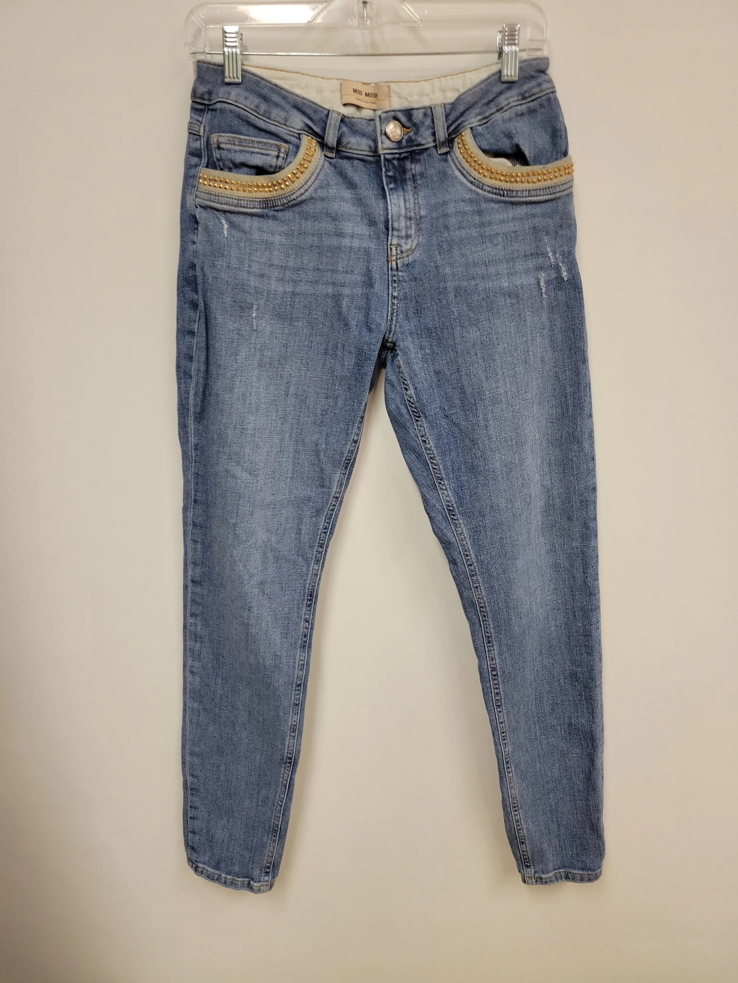 Jean délavé avec dorures aux poches, Mos Mosh, taille 28