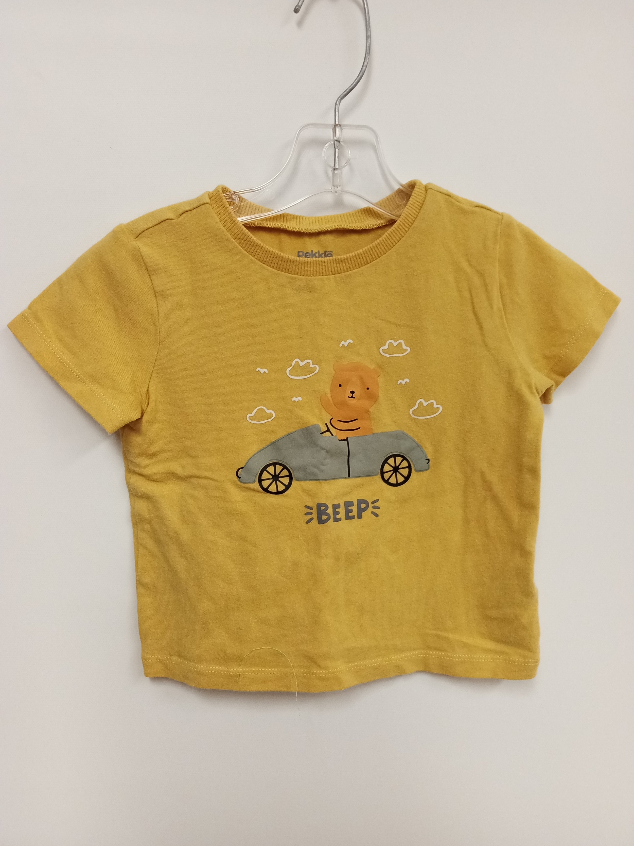 T-shirt jaune 'Beep' Pekkle, 24 mois
