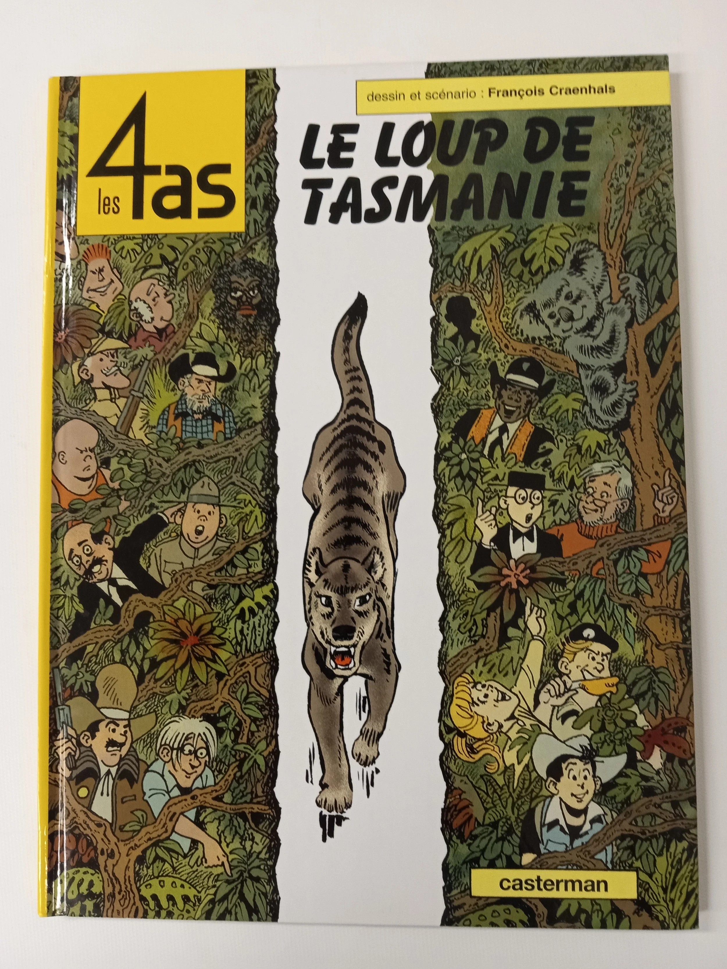 Le loup de Tasmanie, Les 4 as, François Craenhals, Éditions Casterman, 47 p.