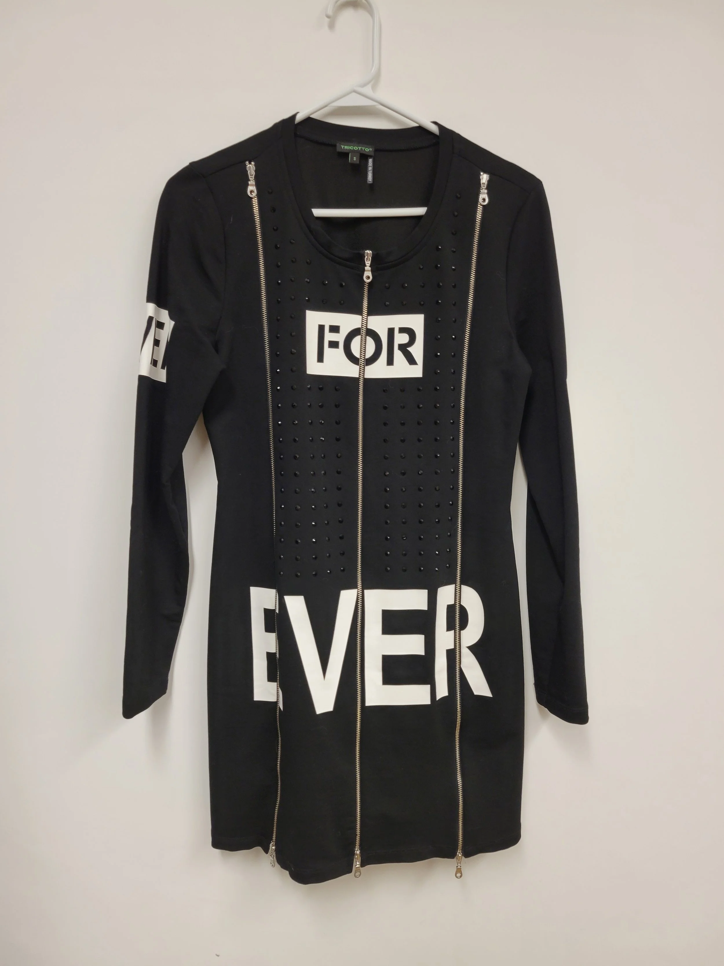 obe noire avec paillettes, Tricotto, S