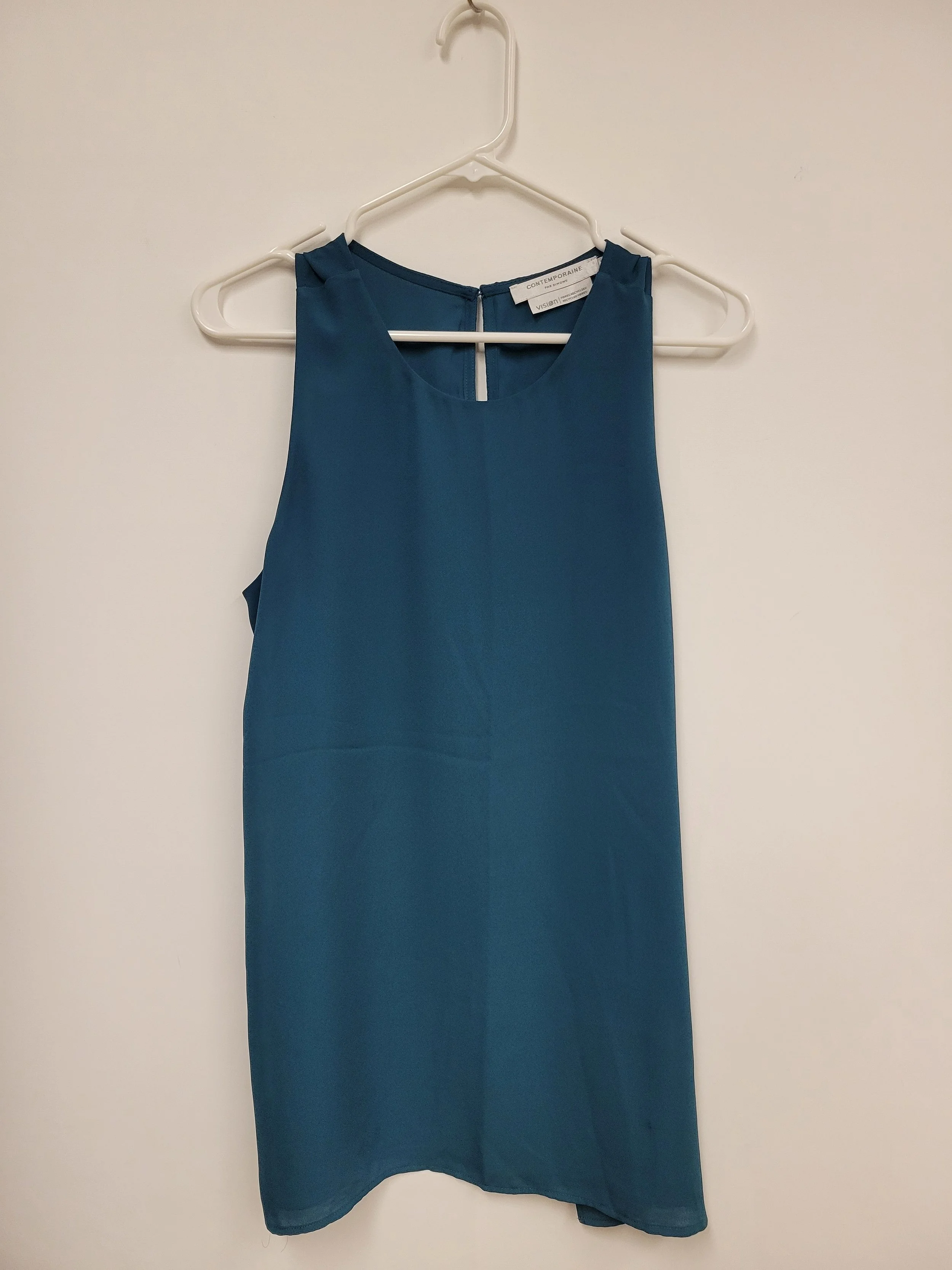 Haut, sans manches, turquoise, Contemporaine, M