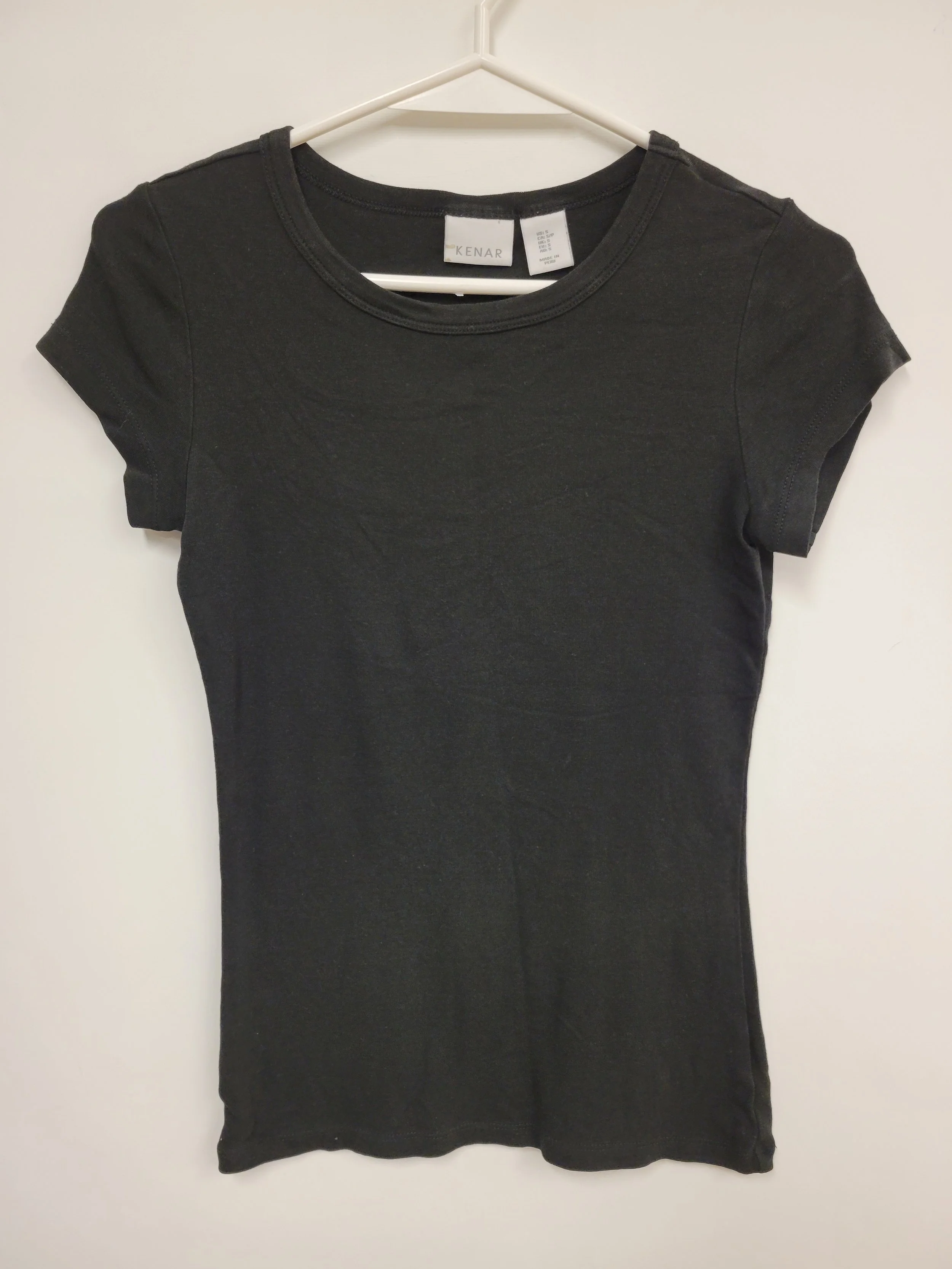 T-shirt noir ajusté, Kenar, S