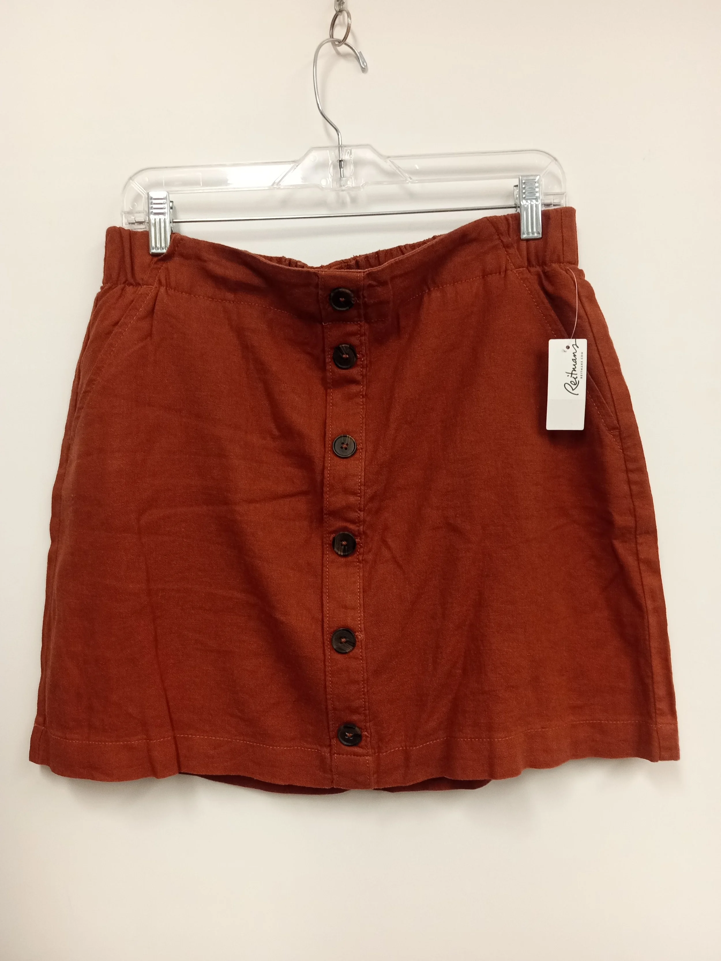 Jupe courte, brique, neuve, Reitmans, taille M