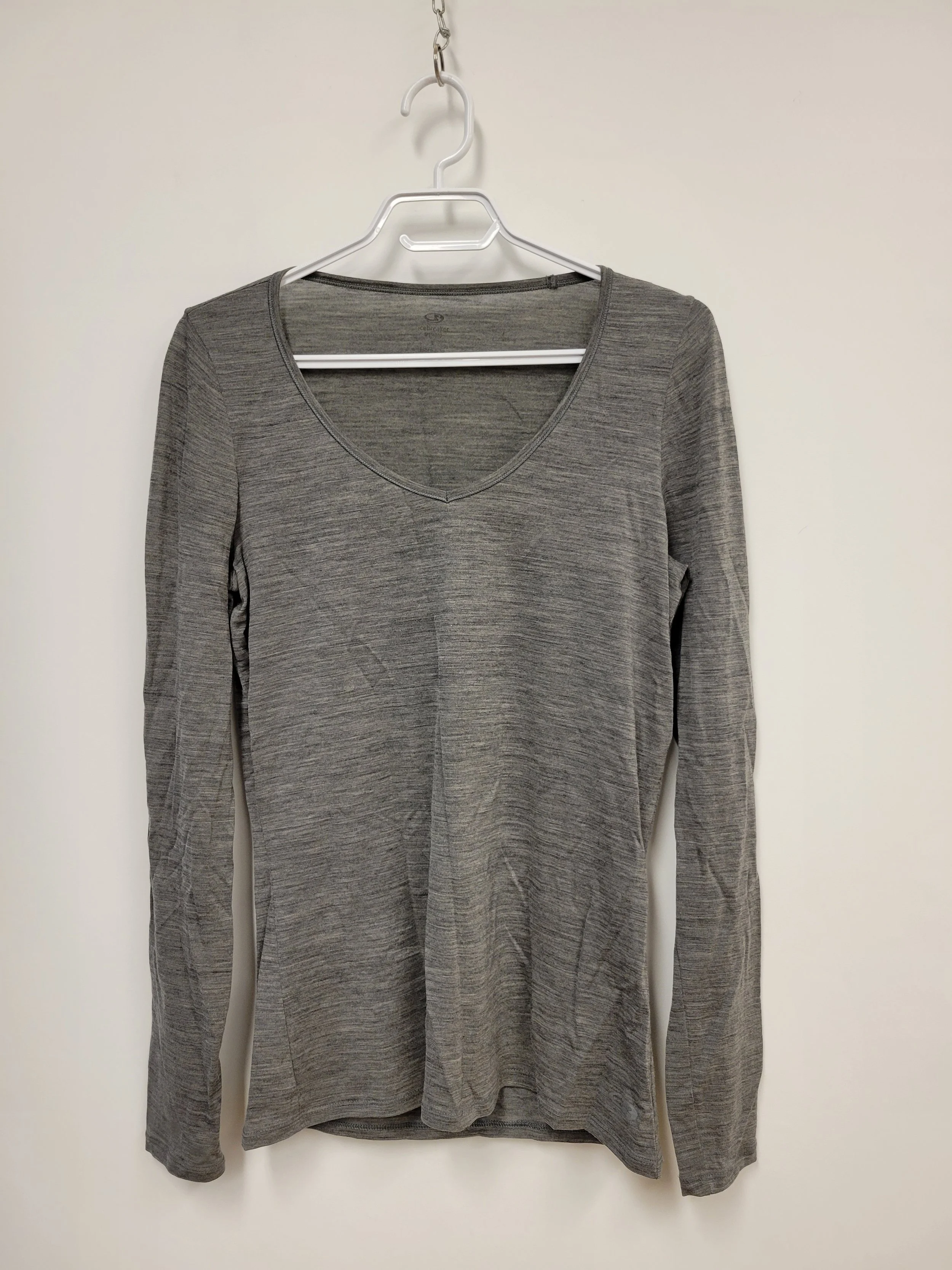 Haut en laine Mérino, Gris, ICEBREAKER, L