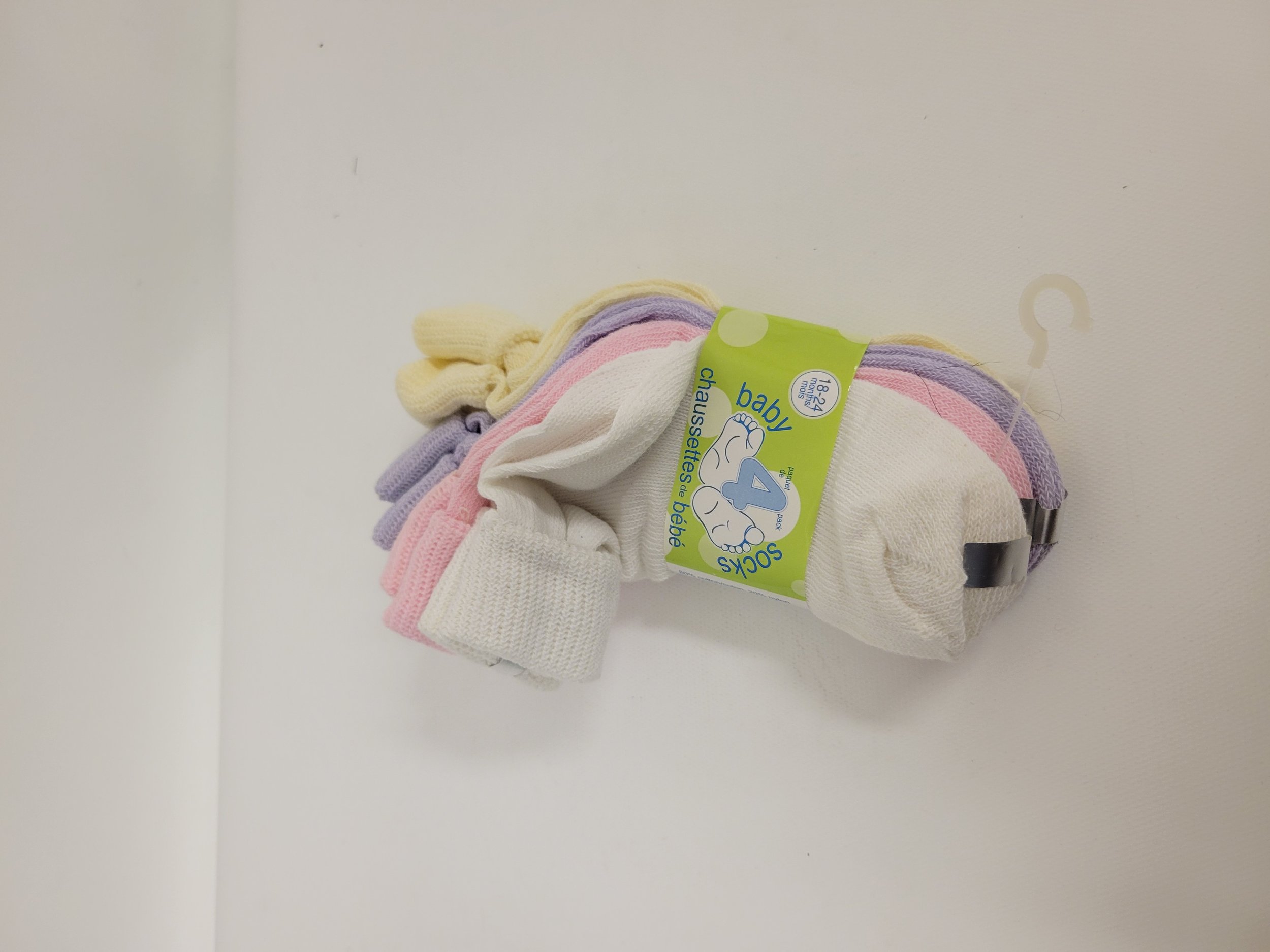 Neuf - Lot de 4 paires de  bas bébé 18-24 mois, Baby socks